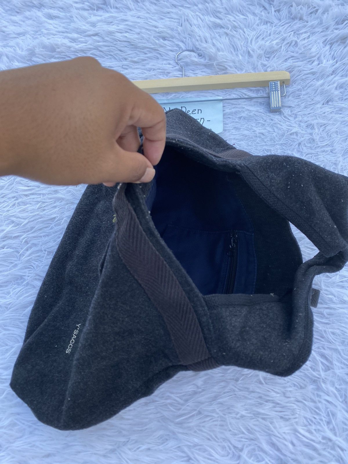 Yohji Yamamoto Rare Y’saccs Yohji Yamamoto Wool Bag Size ONE SIZE - 8 Thumbnail