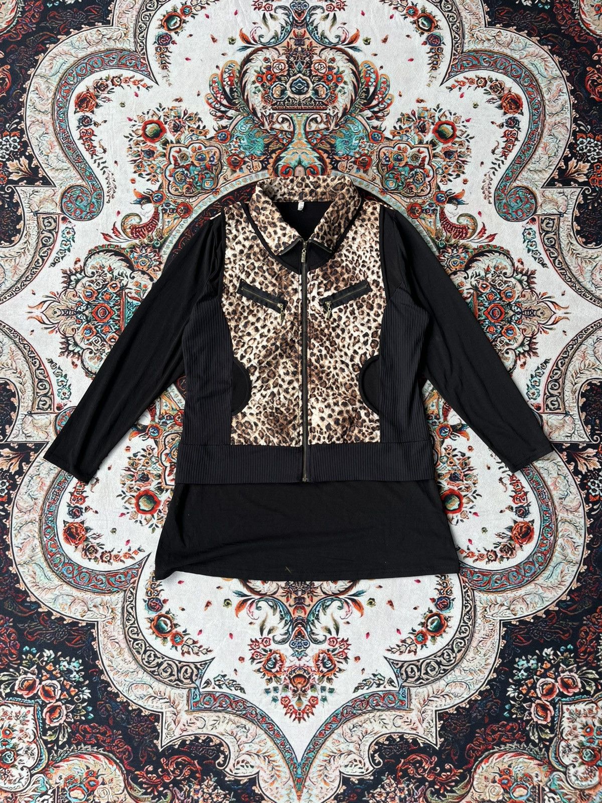 Other jacket with leopard and leather Size M / US 6-8 / IT 42-44 - 1 Thumbnail