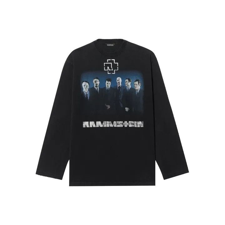 Balenciaga Balenciaga Men's Black Long Sleeve T-Shirt 0079 Size US XXS / EU 40 - 1 Thumbnail