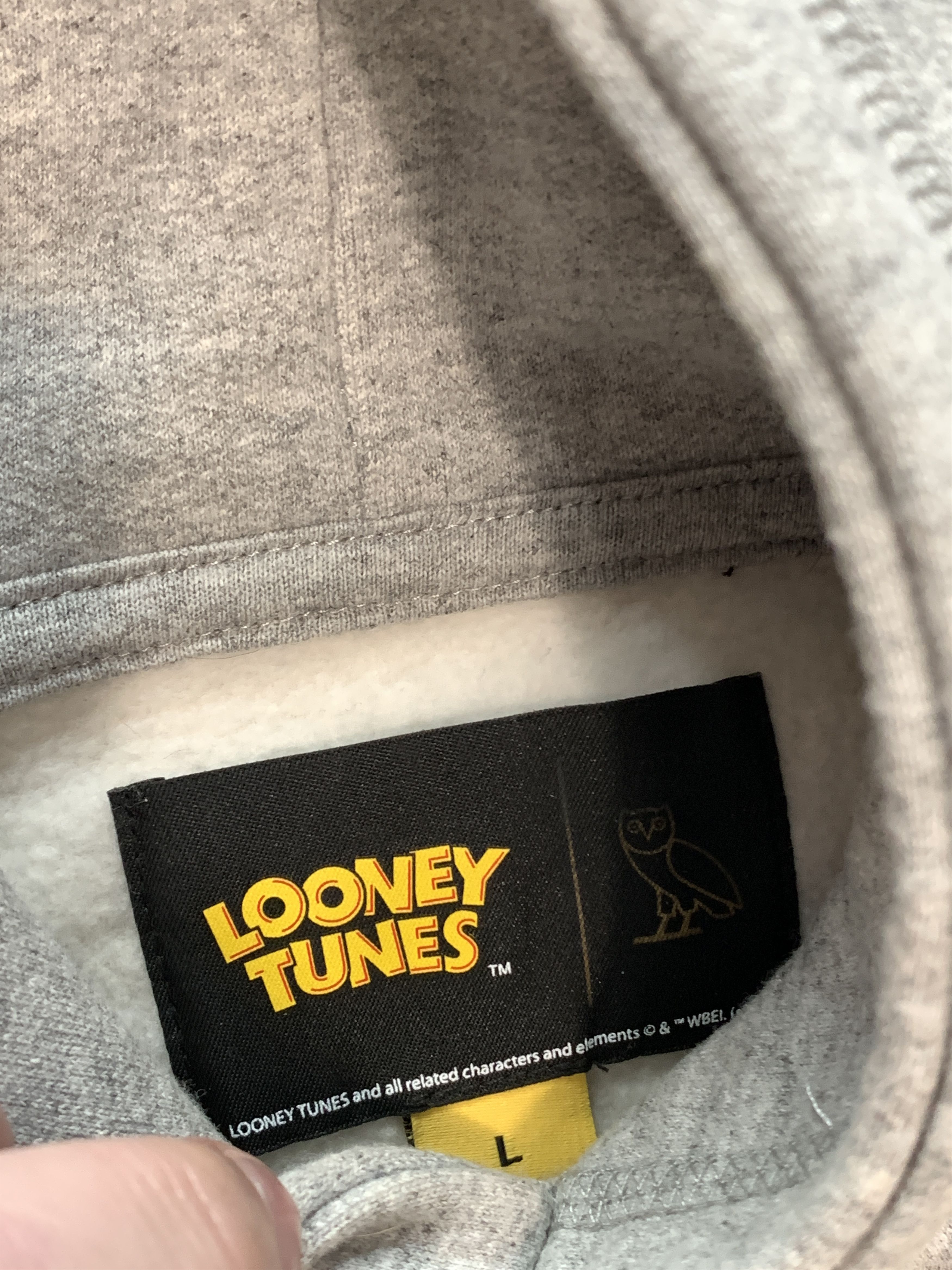 Drake OVO x Looney Tunes Classic Owl Hoodie grey Size US L / EU 52-54 / 3 - 3 Thumbnail