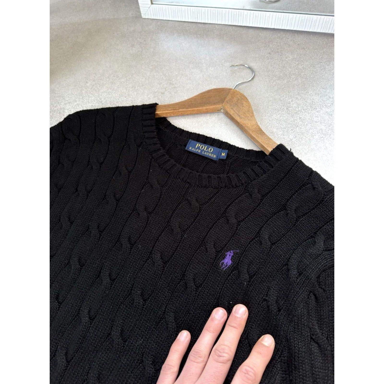 Polo Ralph Lauren Polo Ralph Lauren Sweater Pullover Knitted Black Old Money Size M Mens Size US M / EU 48-50 / 2 - 2 Thumbnail