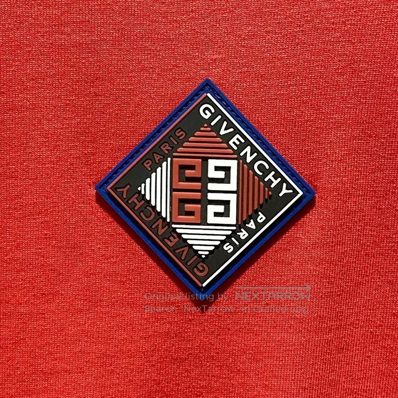 Givenchy Givenchy Red Hem Elastic T-Shirt Size US M / EU 48-50 / 2 - 4 Thumbnail
