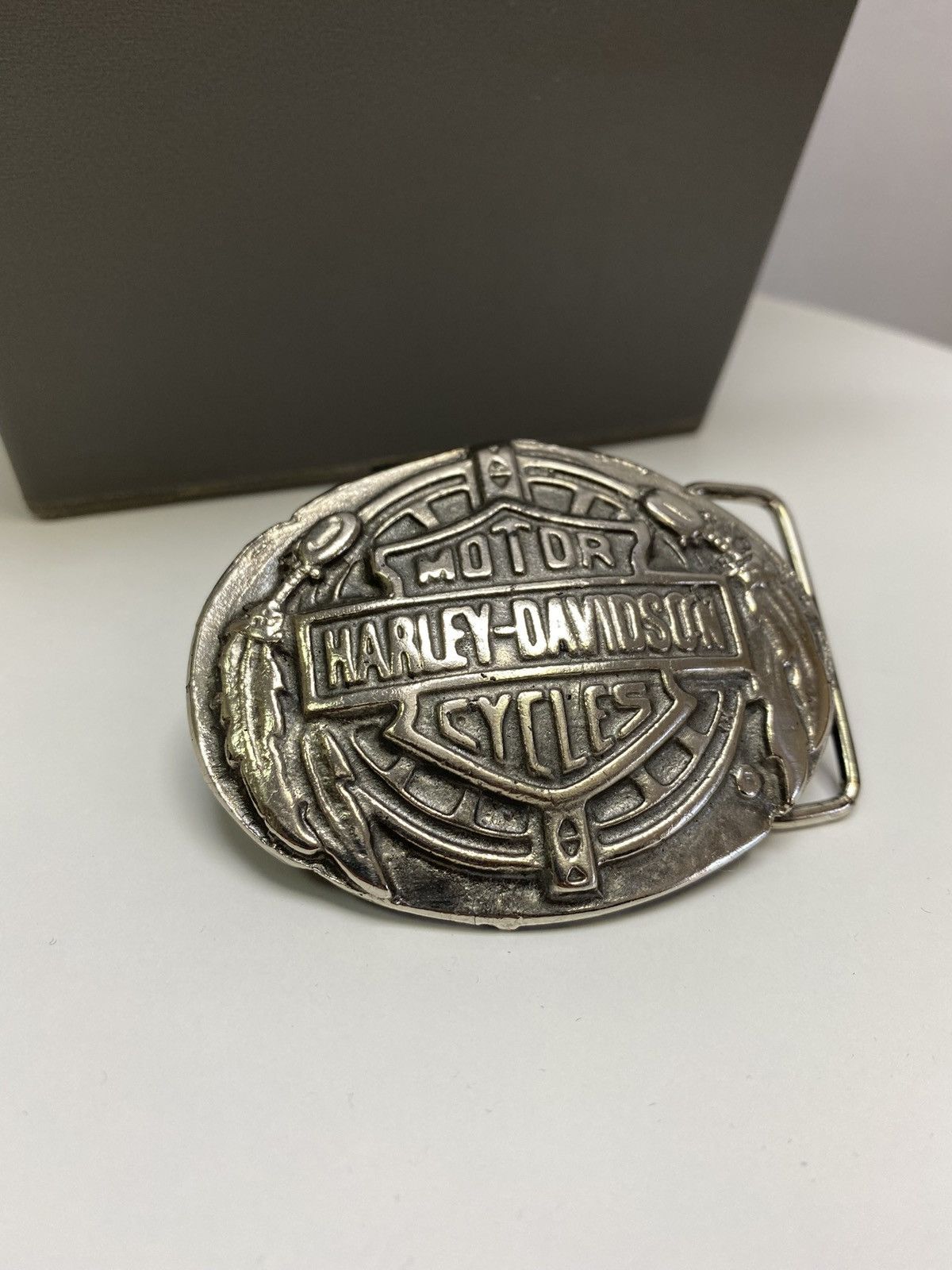 Harley Davidson × Vintage Vintage Harley Davidson Motorcycles Belt Buckle Usa Size ONE SIZE - 4 Thumbnail