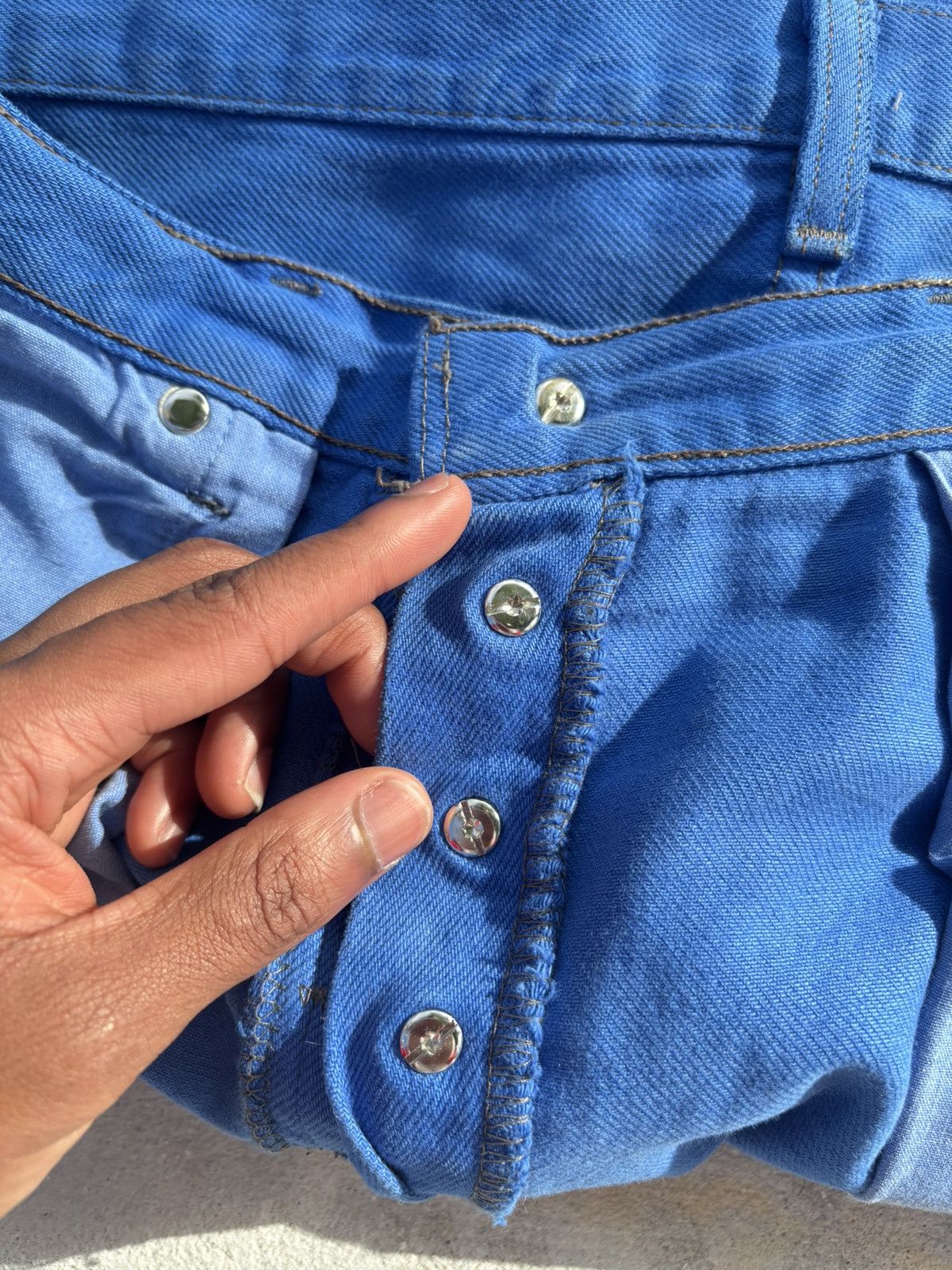 Chrome Hearts Chrome Hearts Blue London Exclusive Jeans Size US 33 - 15 Thumbnail