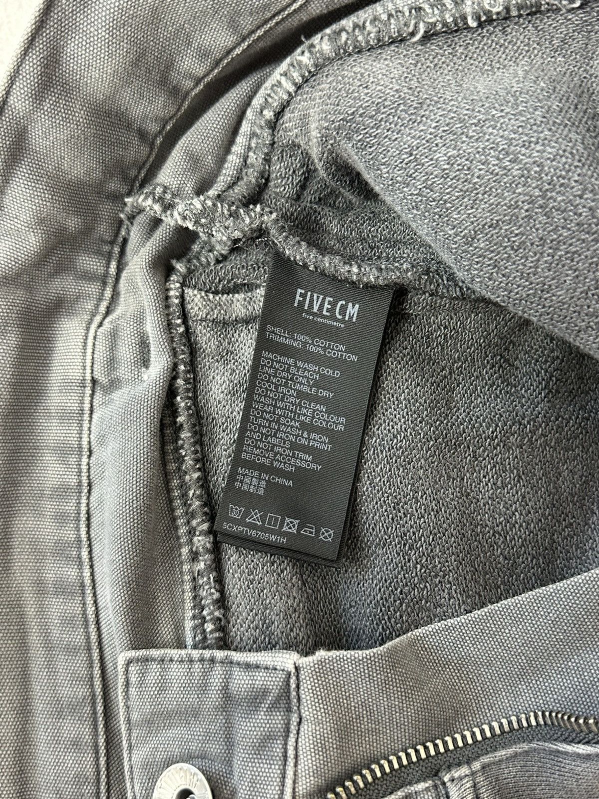 5cm Five cm Washed Grey Denim Belt Relaxed Men’s Sweatpants Size US 32 / EU 48 - 14 Thumbnail