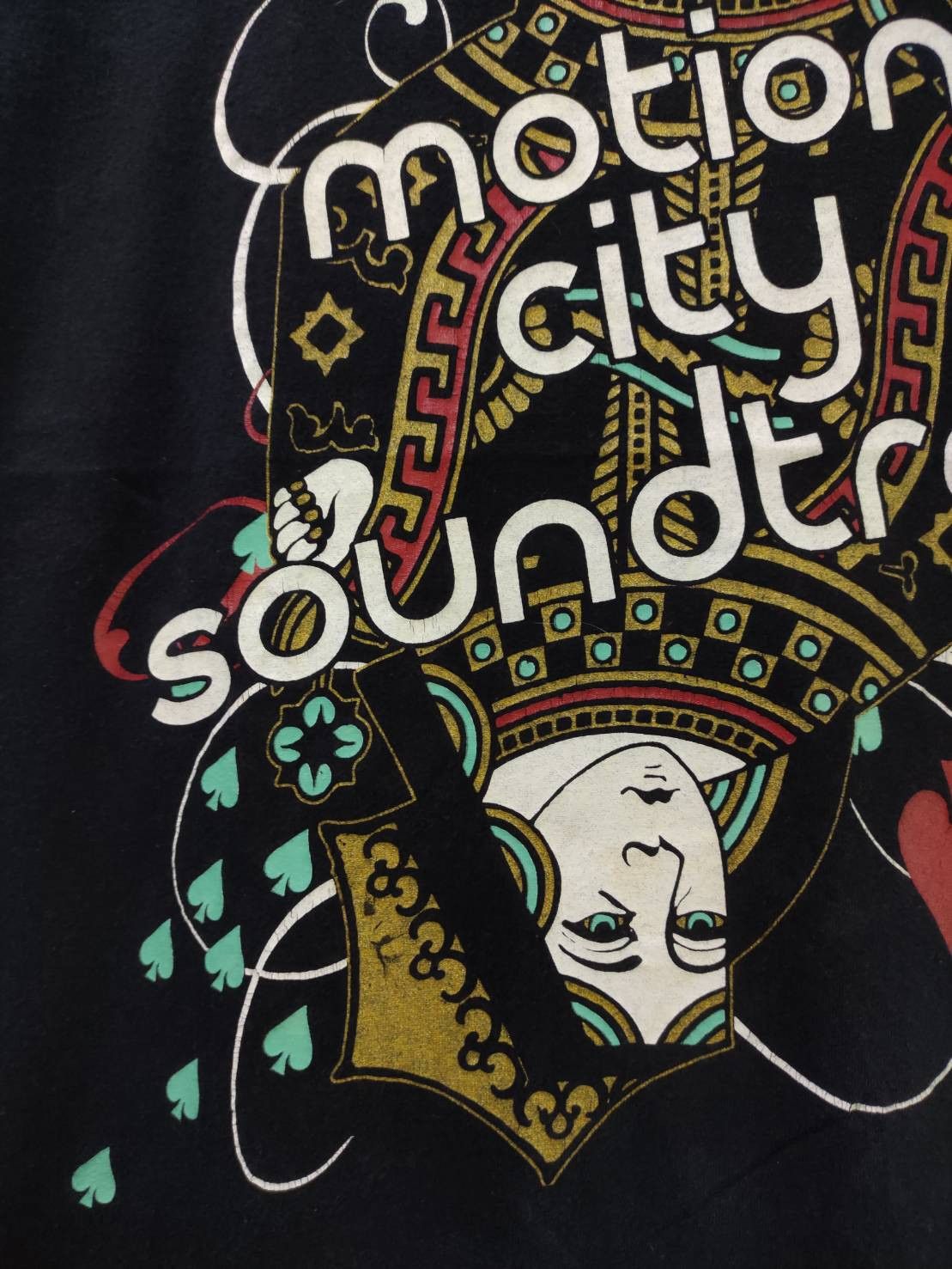 Band Tees Vtg 00's Motion City Soundtrack " Queen Q " T-Shirt Size US XL / EU 56 / 4 - 5 Thumbnail
