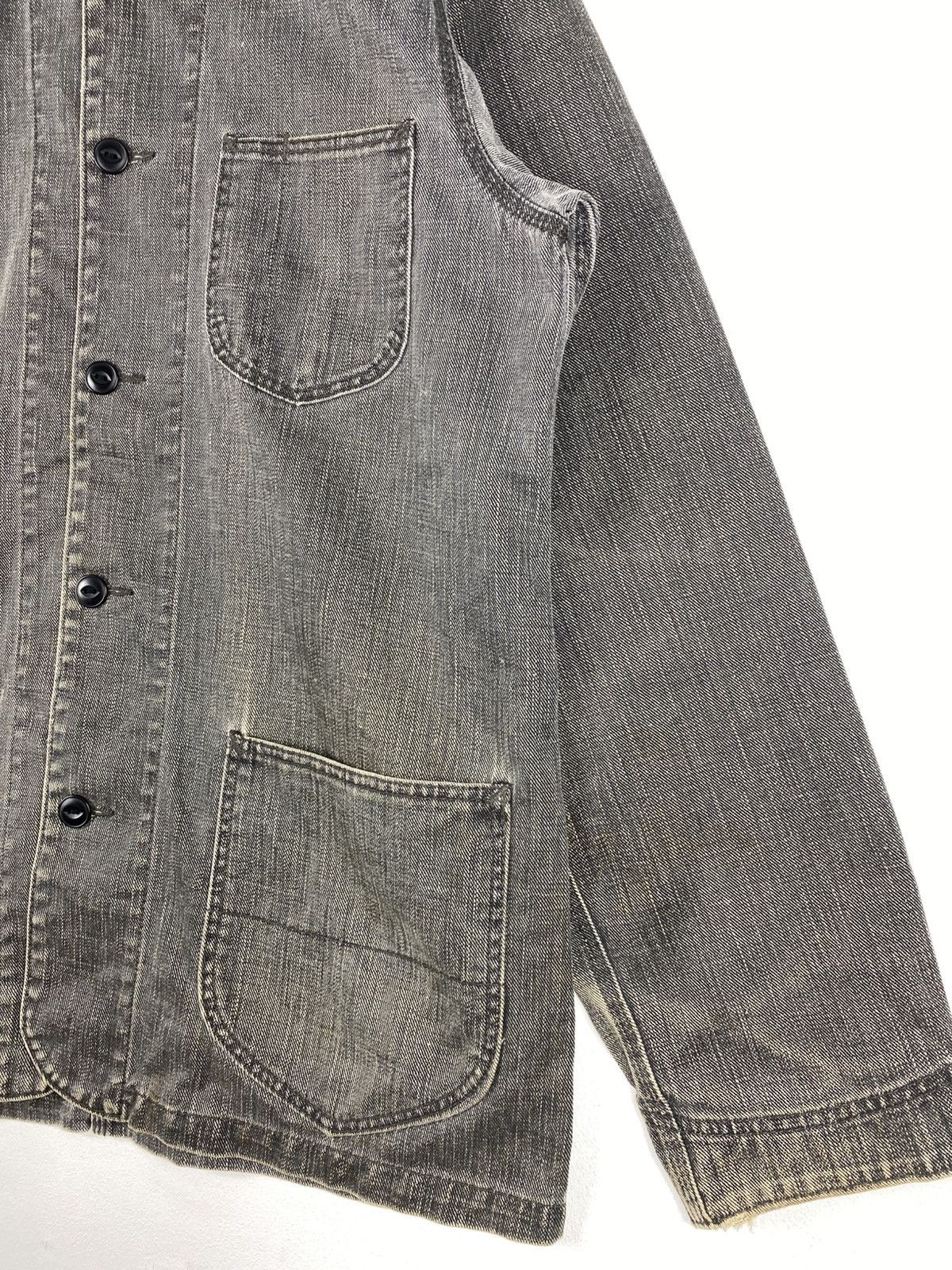 United Arrows Vintage Y2K Denim Chore Jacket Workwear Style Button Up Size US L / EU 52-54 / 3 - 3 Thumbnail