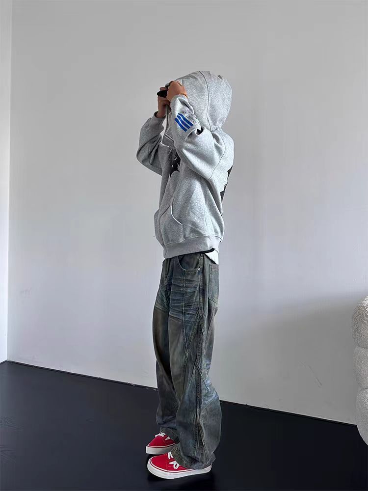 Japanese Brand × Vintage Vintage street washed and aged oil stained design jeans Size US 30 / EU 46 - 4 Thumbnail
