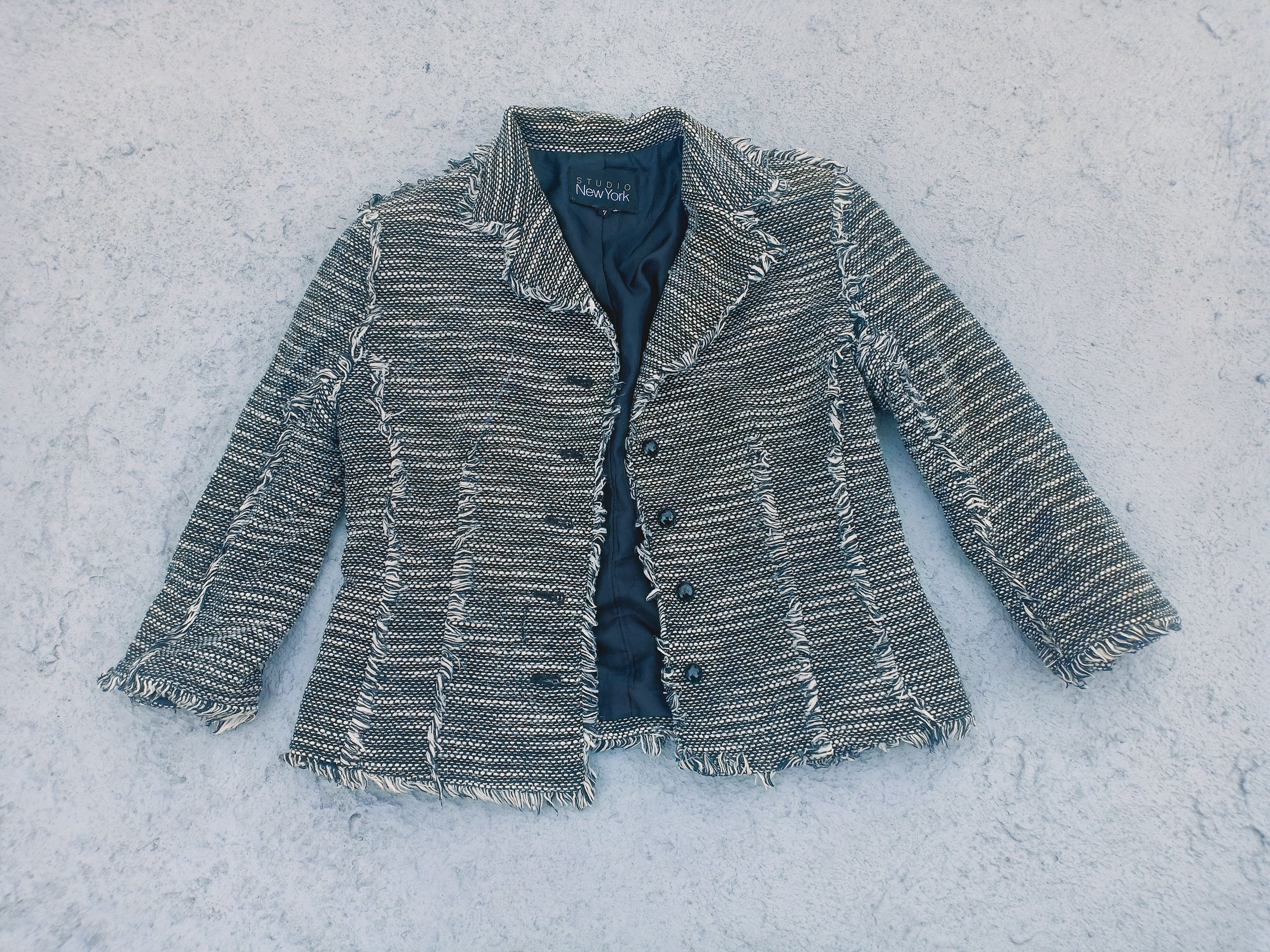 Vintage Studio NEW YORK distressed jacket Size XS / US 0-2 / IT 36-38 - 1 Thumbnail