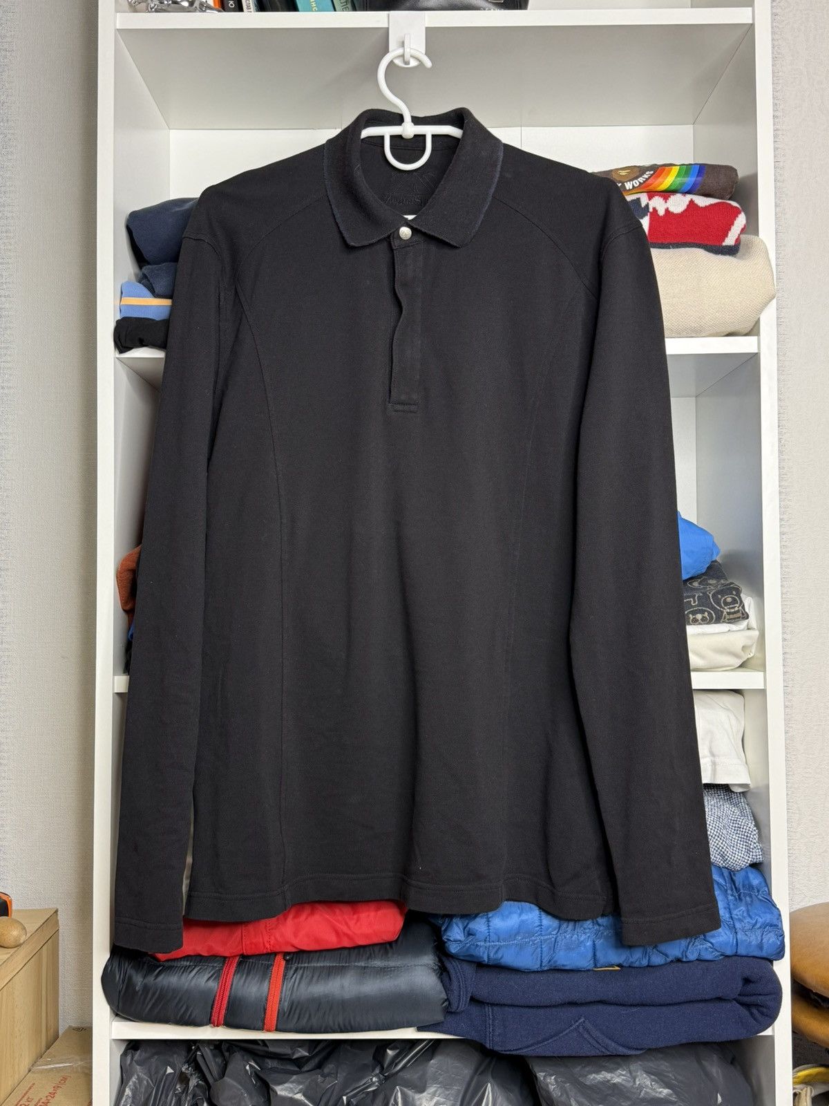 Ermenegildo Zegna Zegna Sport Black Polo long sleeves size M Size US M / EU 48-50 / 2 - 1 Thumbnail