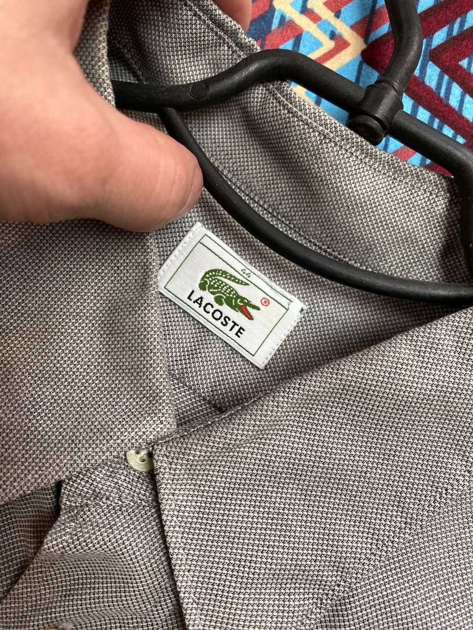 Lacoste × Vintage Lacoste Embroidered Logo Casual Shirt 6653AC Size US XXL / EU 58 / 5 - 17 Thumbnail