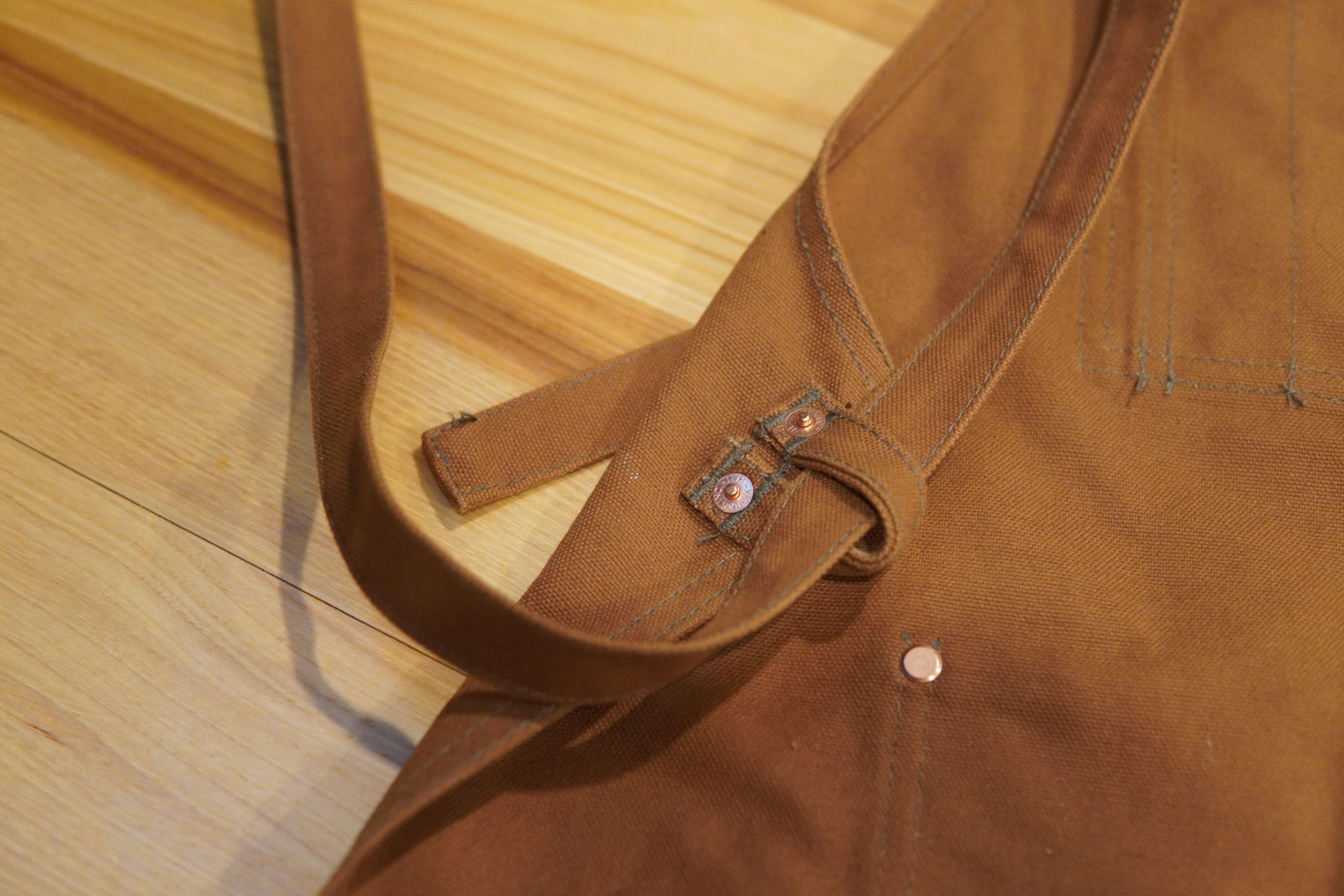 Iron Heart 17oz Cotton Duck Apron - Brown IHG-057-BRN Size ONE SIZE - 5 Thumbnail
