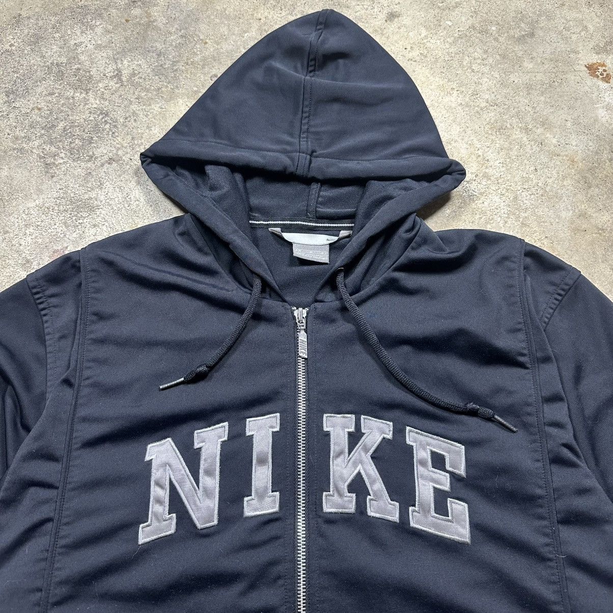 Nike Vintage Y2K Zip Up Nike Spell Out Logo Hoodie Size M Size US M / EU 48-50 / 2 - 2 Thumbnail