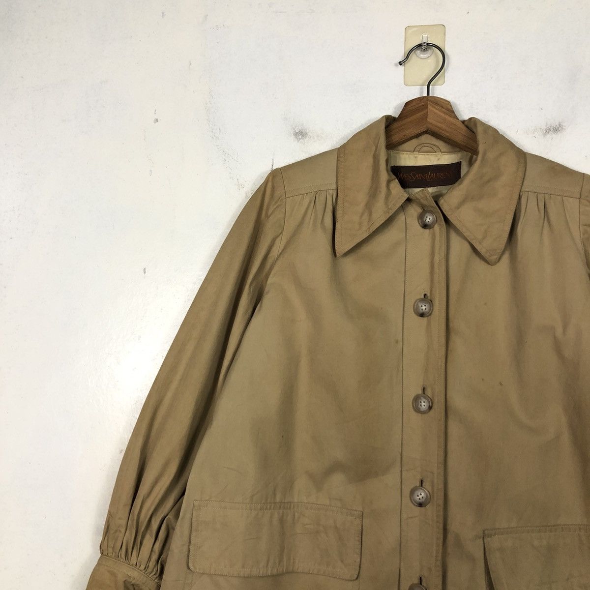 Yves Saint Laurent Vintage Long Jacket Button Yves Saint Laurent Size US M / EU 48-50 / 2 - 10 Thumbnail