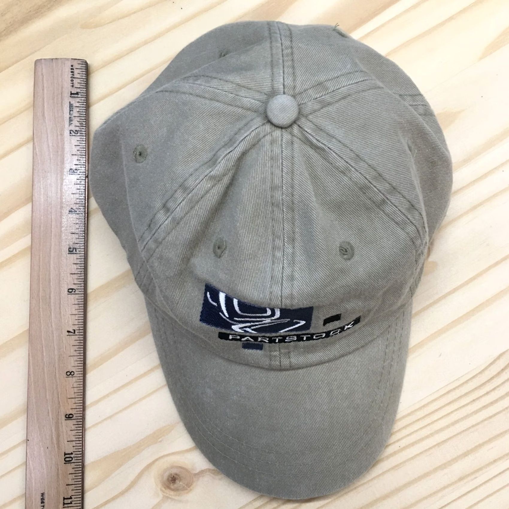 Vintage Zkapz Baseball Cap Hat Mens Beige One Size Curved Brim Casual Stock Part Stock Adjustable Size ONE SIZE - 3 Thumbnail