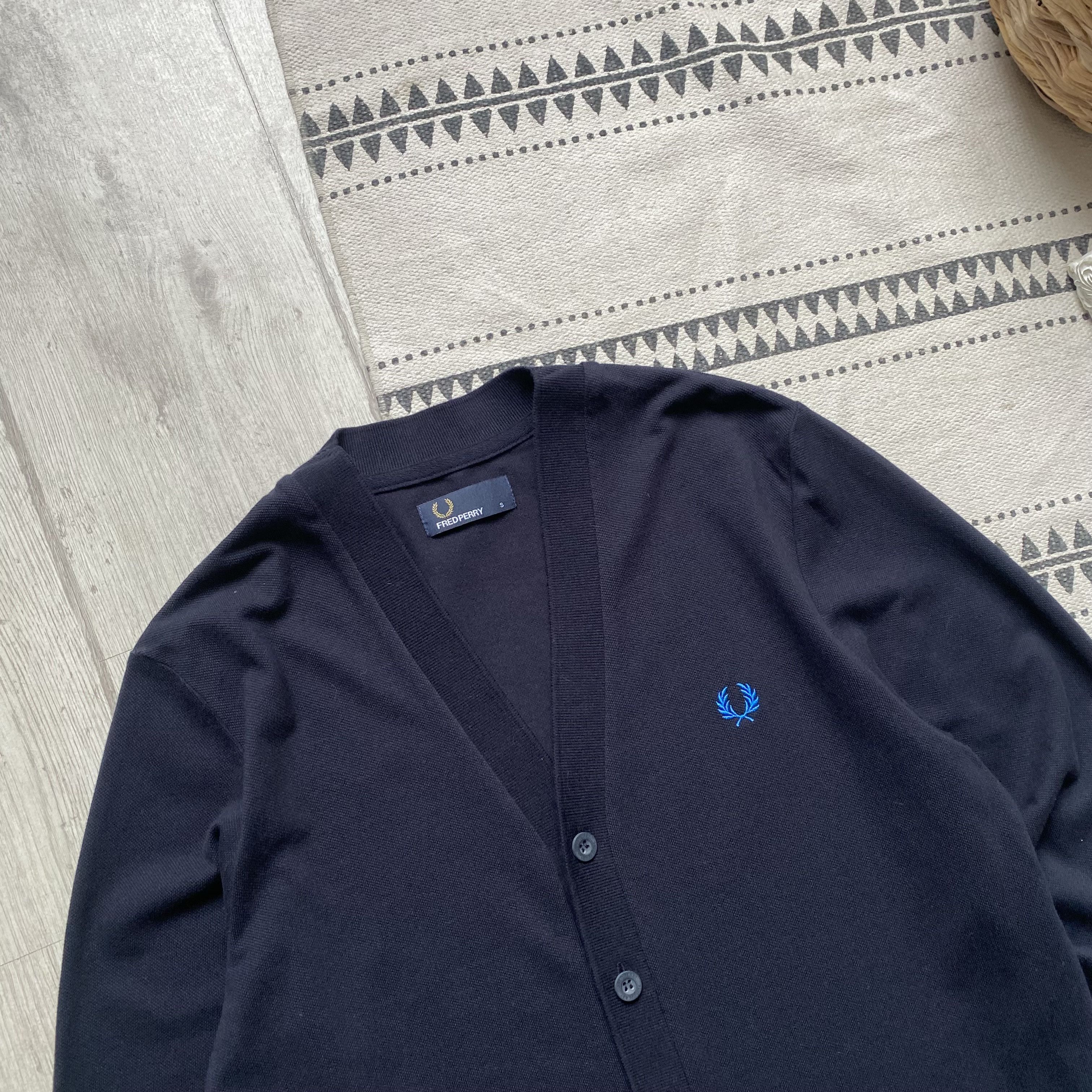 Fred Perry 🔥 Fred Perry luxury Classic Cardigan Nawy Sweater Oldmoney Size US S / EU 44-46 / 1 - 2 Thumbnail