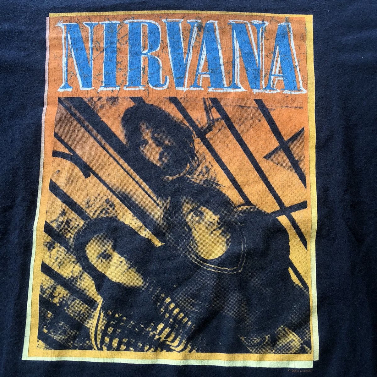 Nirvana × Vintage Vtg 00s Nirvana Line Up Photo Band Tshirt Size US M / EU 48-50 / 2 - 4 Thumbnail