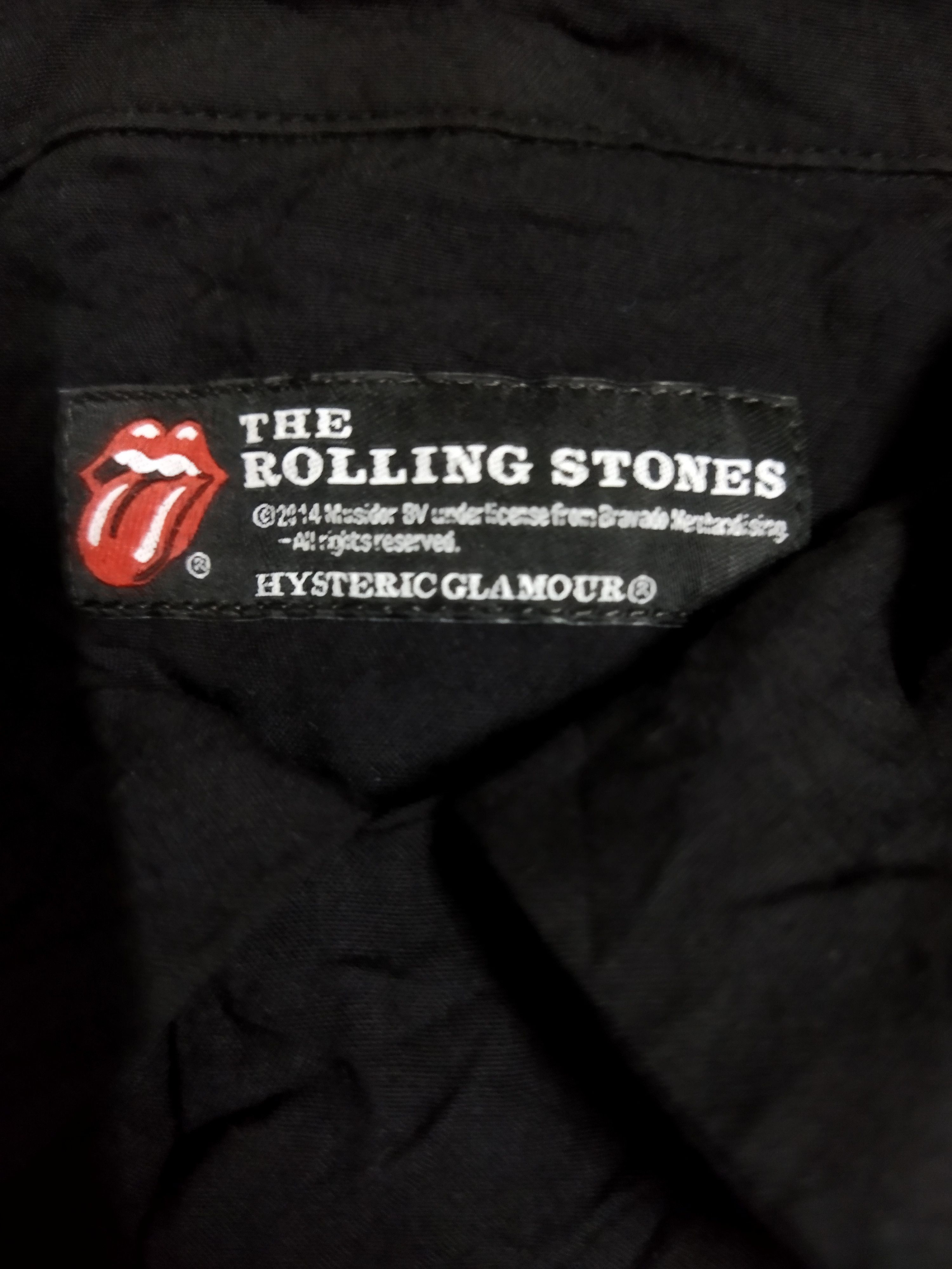Hysteric Glamour × The Rolling Stones 2014 Hysteric Glamour x The Rolling Stones Shirt Size US M / EU 48-50 / 2 - 4 Thumbnail
