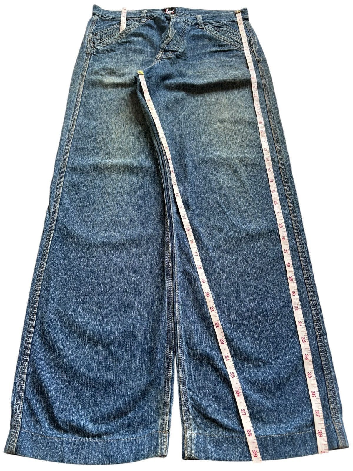 Paul Smith Red Ear Vintage Paul Smith Red Ear Distressed Loose Baggy Jeans Size US 32 / EU 48 - 12 Thumbnail
