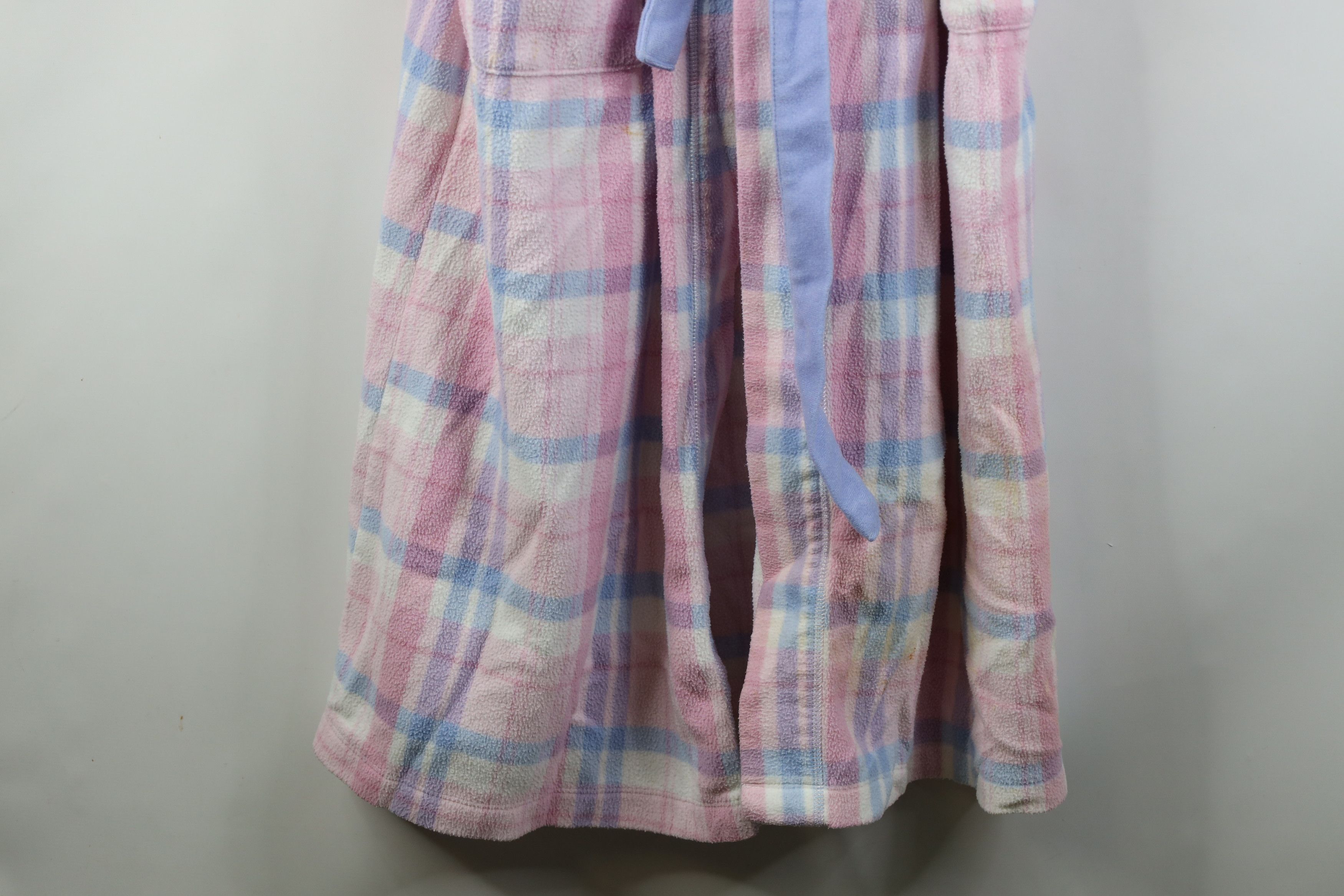 Vintage Vintage 90s Streetwear Distressed Belted Fleece Bath Robe Size M / US 6-8 / IT 42-44 - 4 Thumbnail