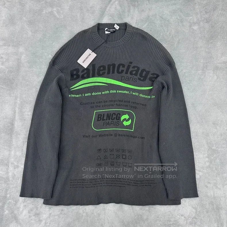 Balenciaga Balenciaga Eco Coke Sweatshirt M. Size US M / EU 48-50 / 2 - 1 Thumbnail