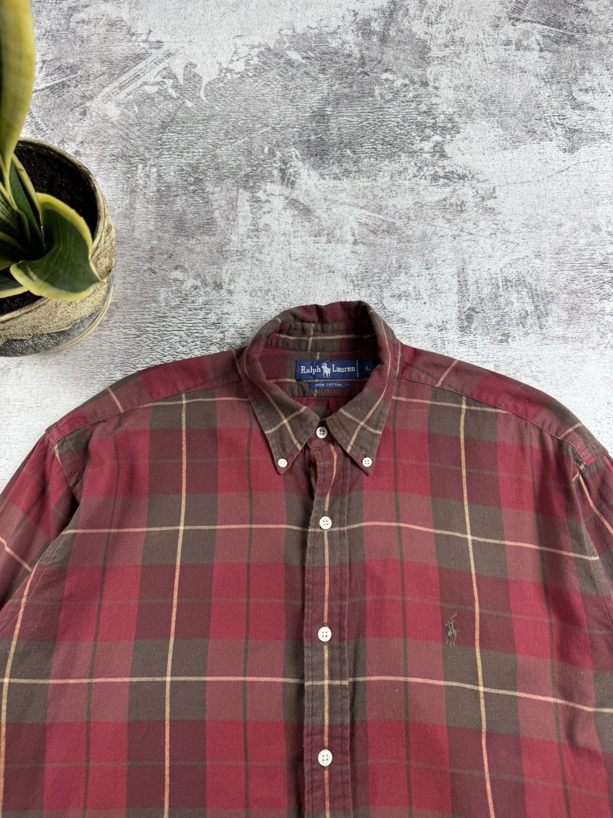 Polo Ralph Lauren Ralph Lauren Flannel Striped Pocket Longsleeve Button Shirt Size US XL / EU 56 / 4 - 7 Thumbnail