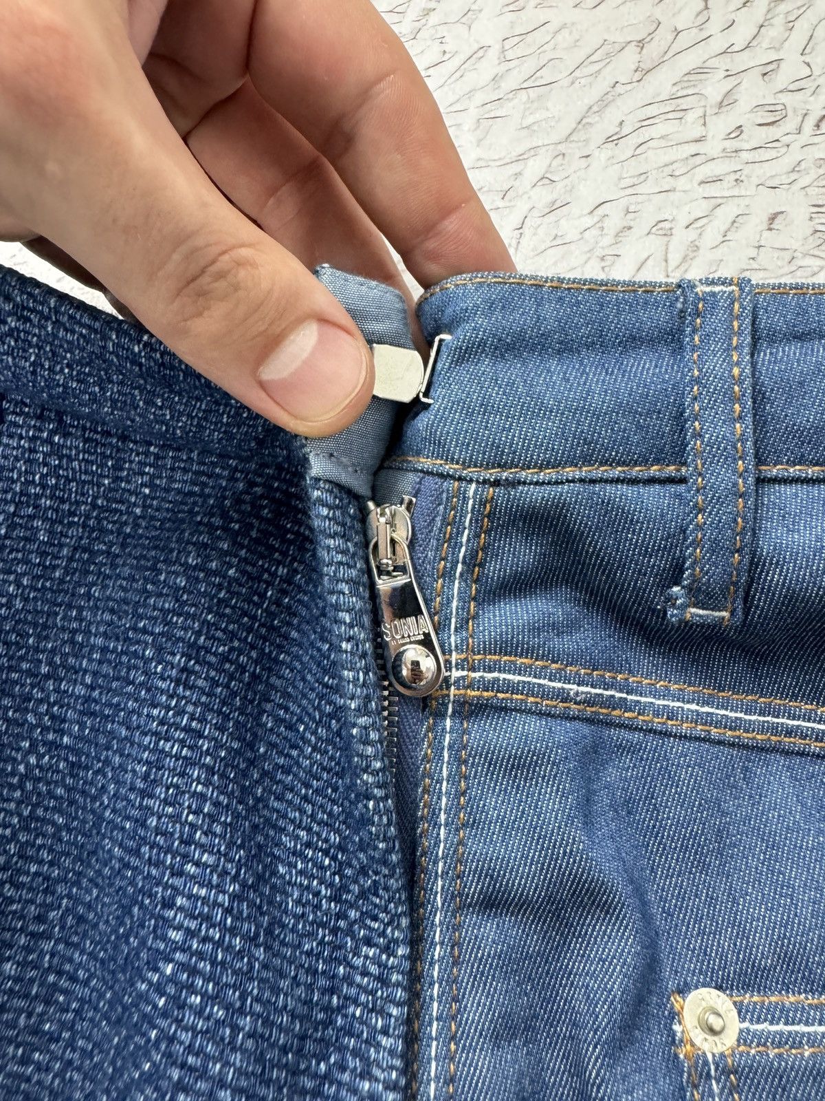 Sonia Rykiel Sonia by Sonia Rykiel denim mini jeans skirt Size 27" / US 4 / IT 40 - 6 Thumbnail