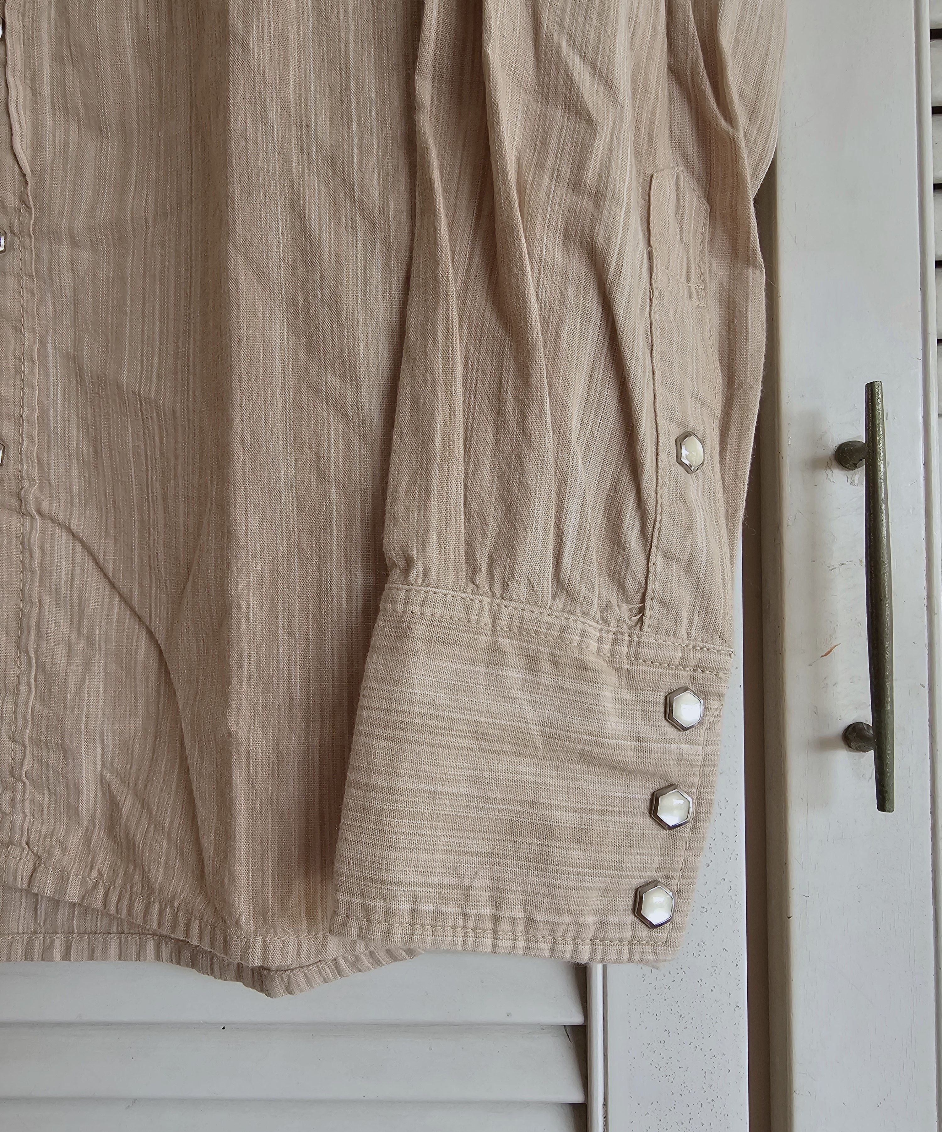 The Flat Head The Flat Head Long Sleeve Pearl Snap Brown Size US S / EU 44-46 / 1 - 4 Thumbnail