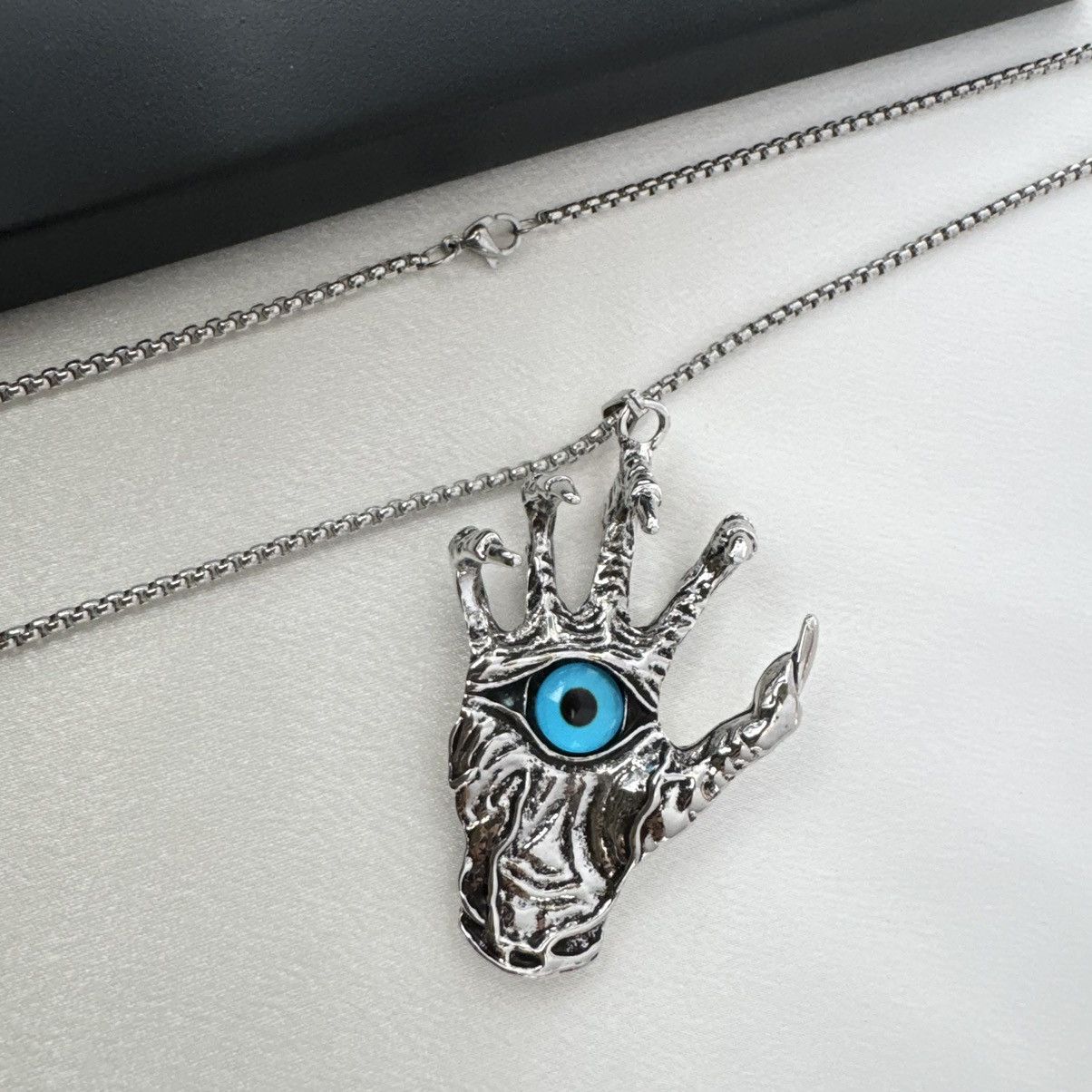 Other Evil Eye Hand Pendant Necklace for Men Women,Unisex Style Size ONE SIZE - 3 Thumbnail