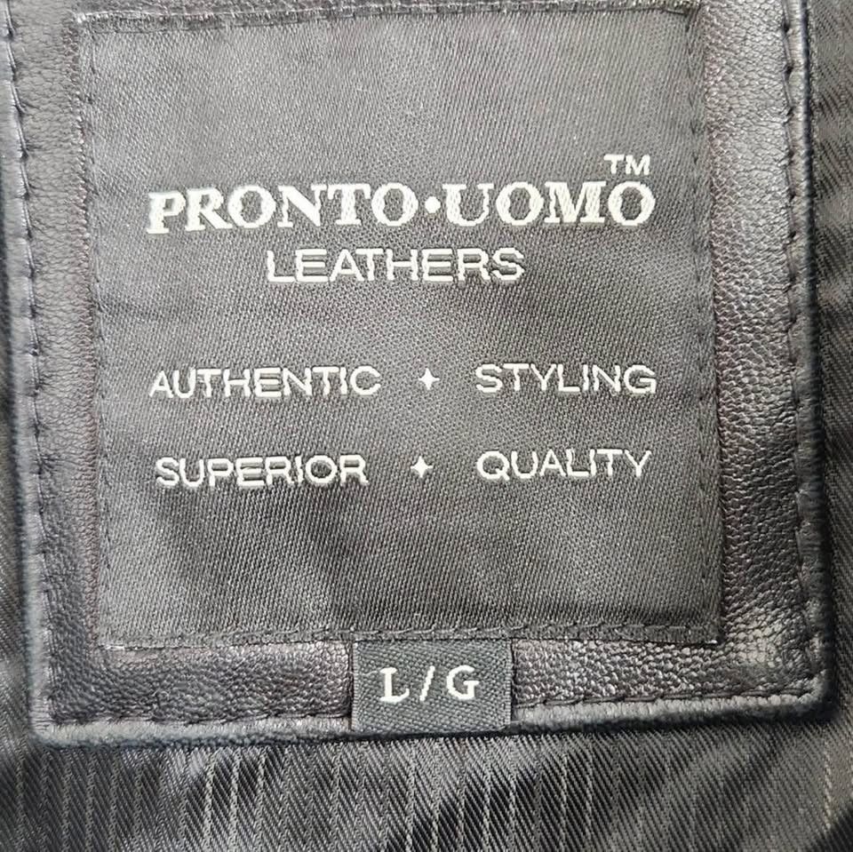 Pronto Uomo Supple Black Pronto Uomo Top Grain Lambskin Leather Jacket Size US L / EU 52-54 / 3 - 6 Thumbnail