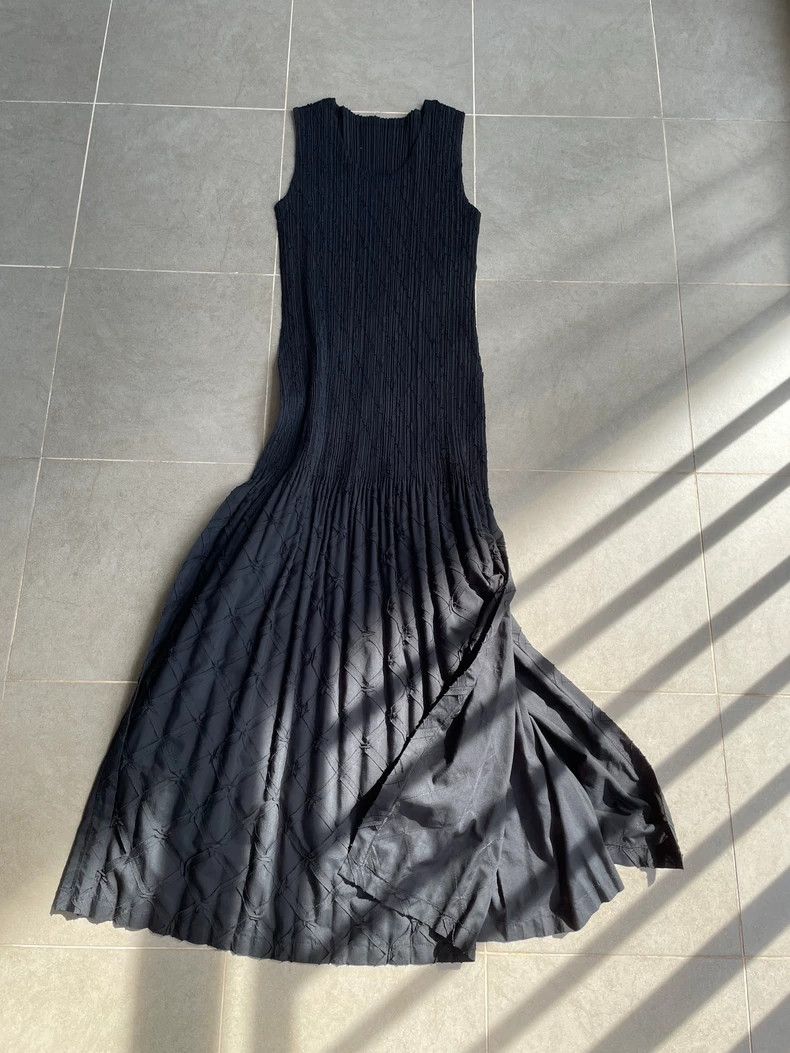 Issey Miyake Issey Miyake size:2 Black main line collage dress Size M / US 6-8 / IT 42-44 - 2 Thumbnail