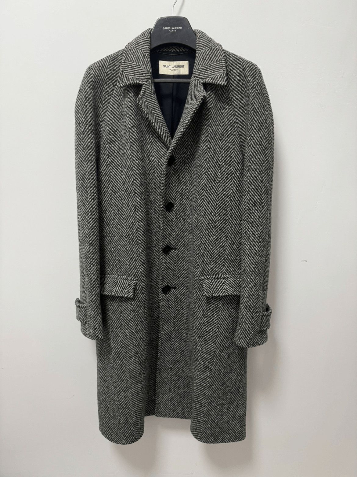 Saint Laurent Paris Sz 48 Saint Laurent Paris by Hedi 13AW Wool Coat Size US M / EU 48-50 / 2 - 1 Thumbnail