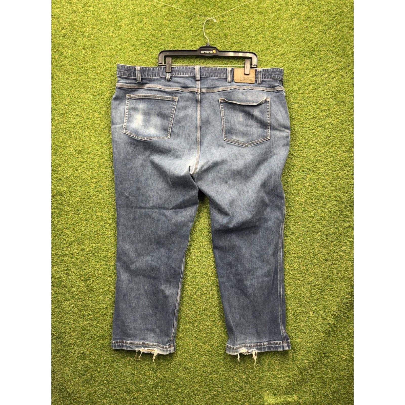Vintage Duluth Trading Jeans Mens 48x30 Blue Coolmax Flex Ballroom Relaxed Fit Work Wear Size US 32 / EU 48 - 2 Thumbnail
