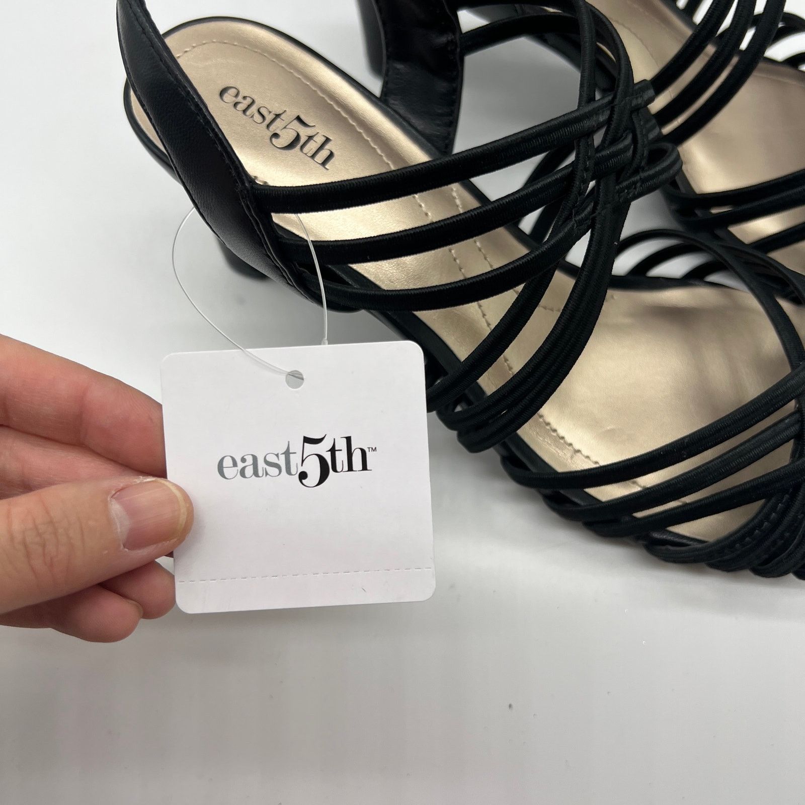 Other East 5th East Fifth Niko Women Shoes Heel Sandal Black Size US 6.5 / IT 36.5 - 3 Thumbnail