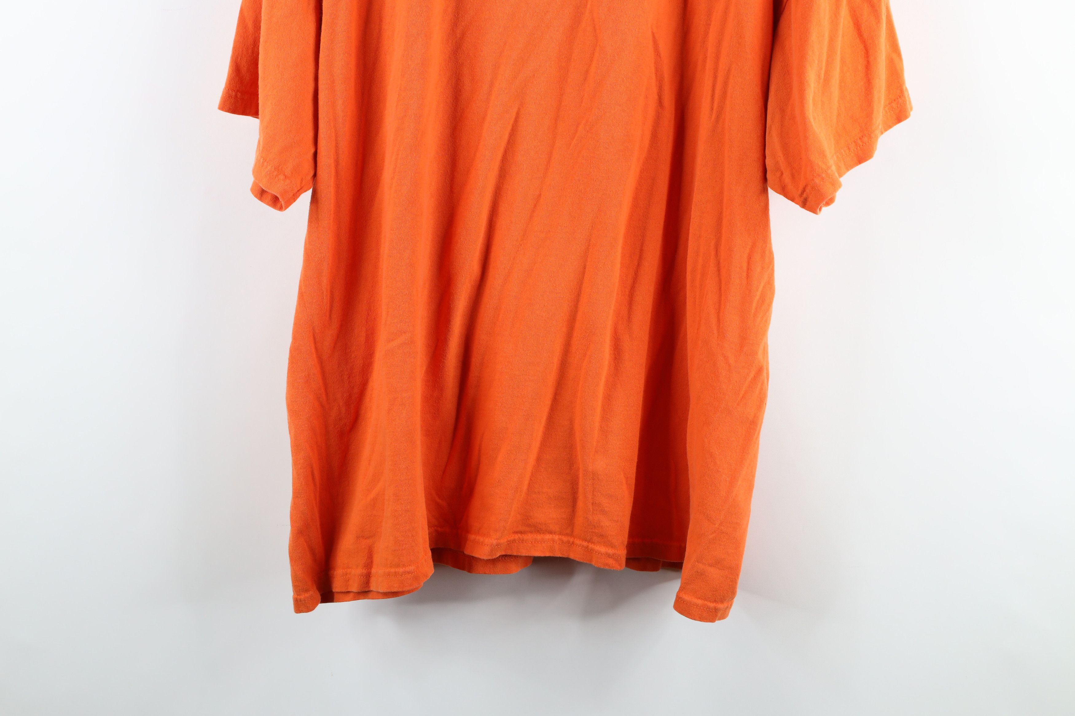 Nike Vintage Nike Travis Scott Big Swoosh Logo T-Shirt Orange Size US XL / EU 56 / 4 - 9 Preview