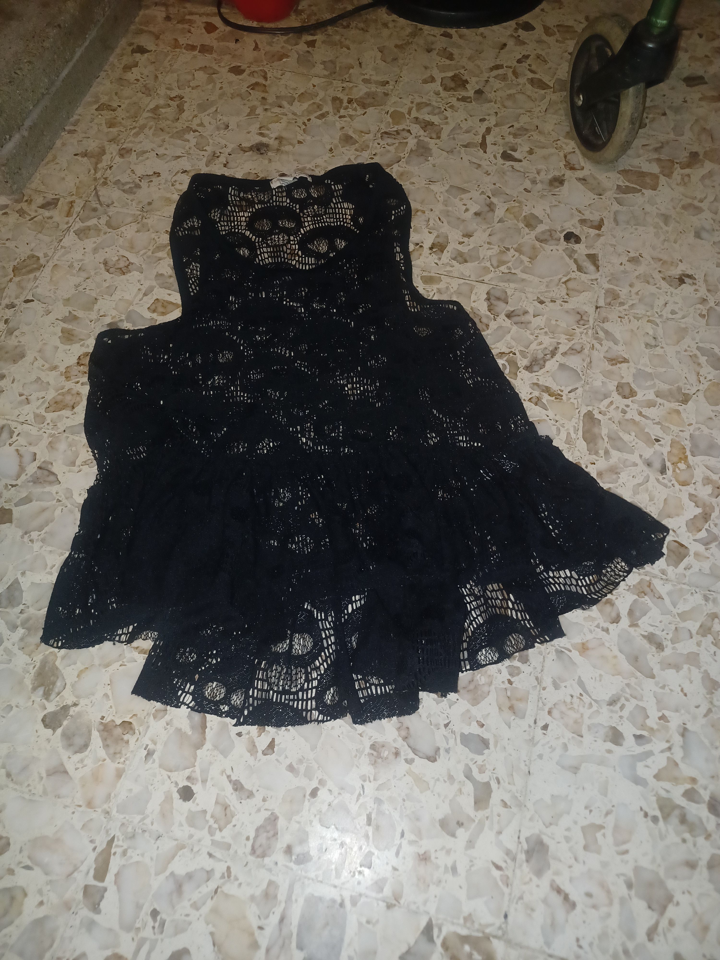 Other Love By Design Women's Top Lacey Skulls Large Black Size L / US 10 / IT 46 - 1 Thumbnail