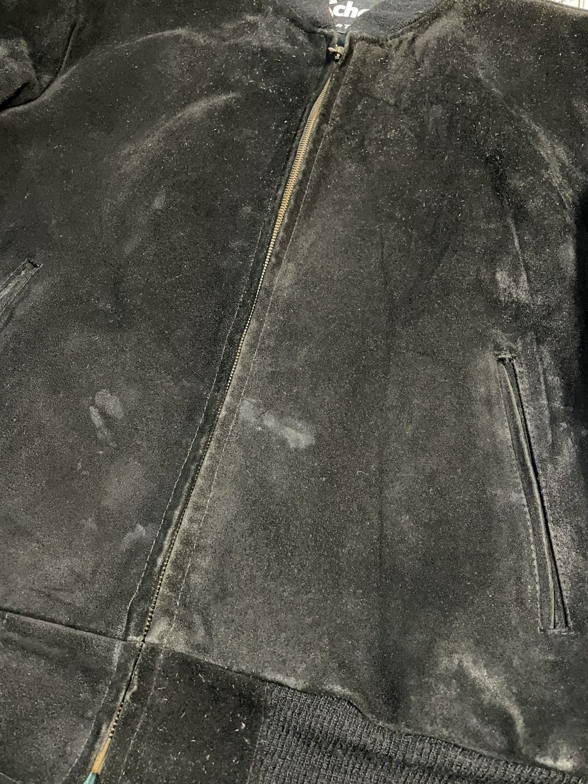 Schott Rare🔥90’S Schott Suede Leather Bomber Jacket Size 42 Size US L / EU 52-54 / 3 - 3 Thumbnail