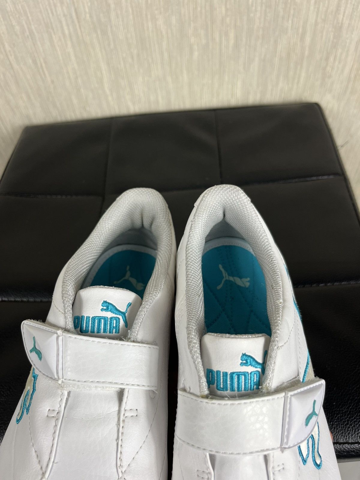 Puma × Vintage Vintage Puma y2k leather velcro shoes low sneakers speed cat Size US 8.5 / EU 41-42 - 19 Thumbnail