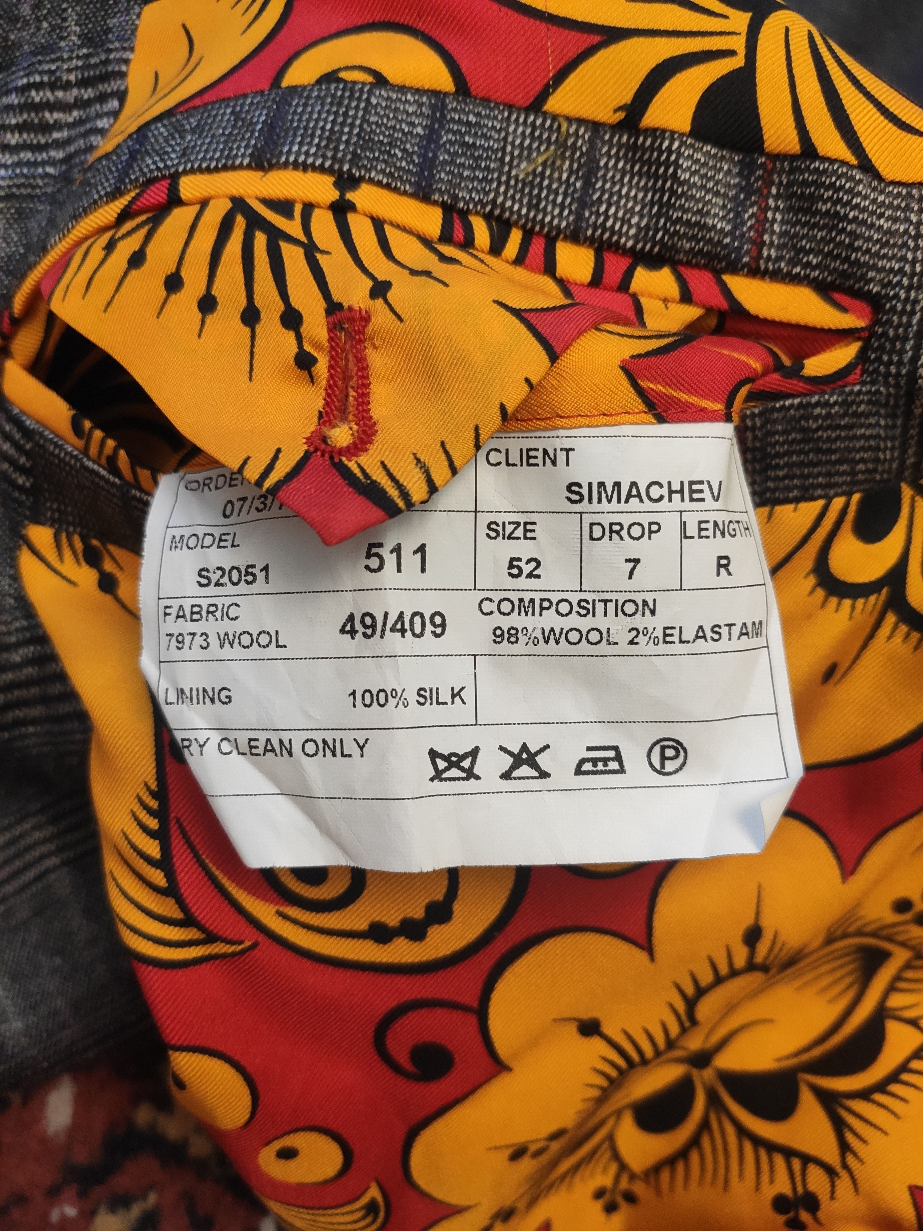 Denis Simachev NEW Color block breasted coat.Like Jean-Paul Gaultier Size US L / EU 52-54 / 3 - 7 Thumbnail