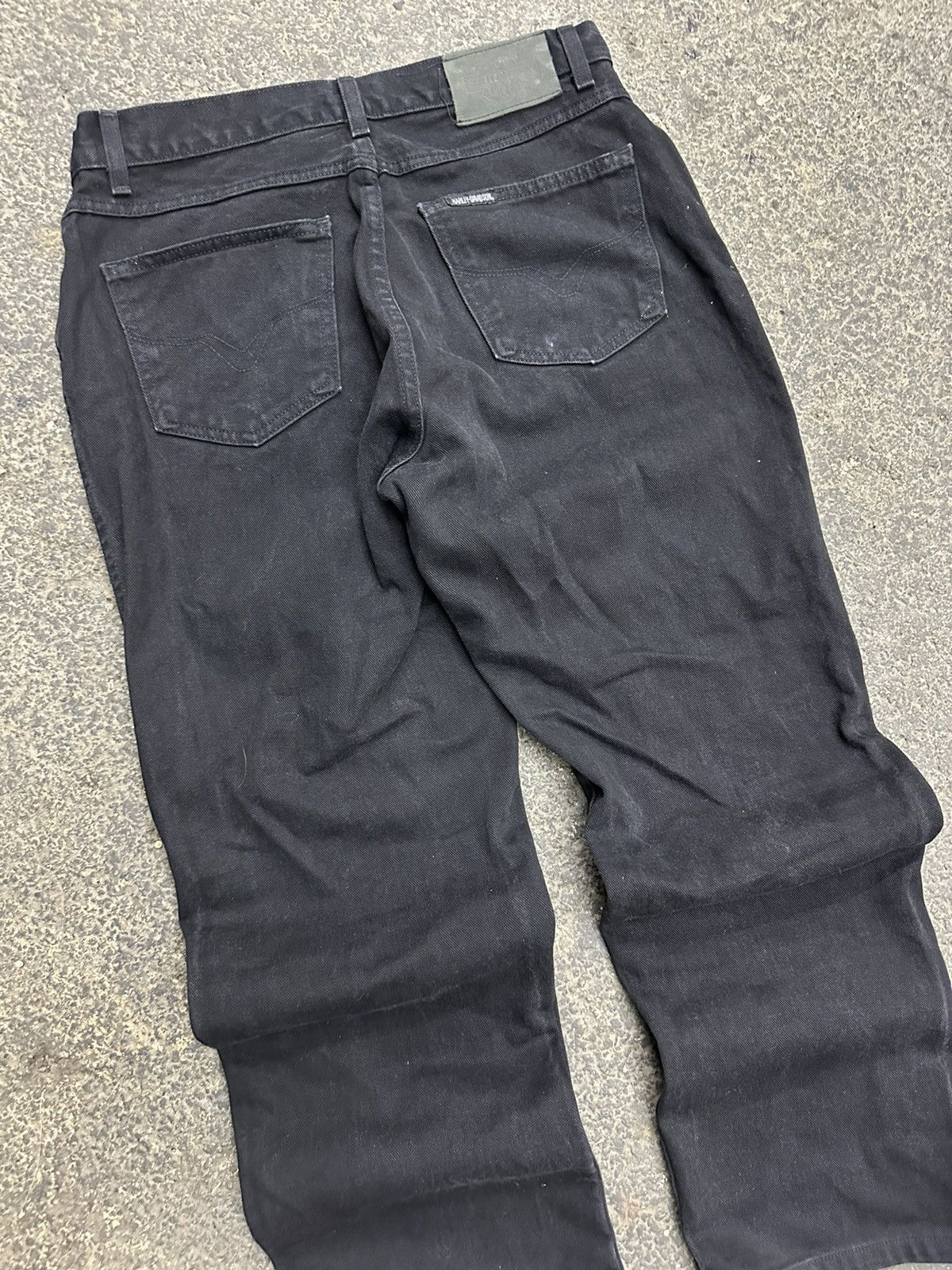 Harley Davidson × Vintage Y2K Harley Davidson black jeans Size US 33 - 1 Thumbnail