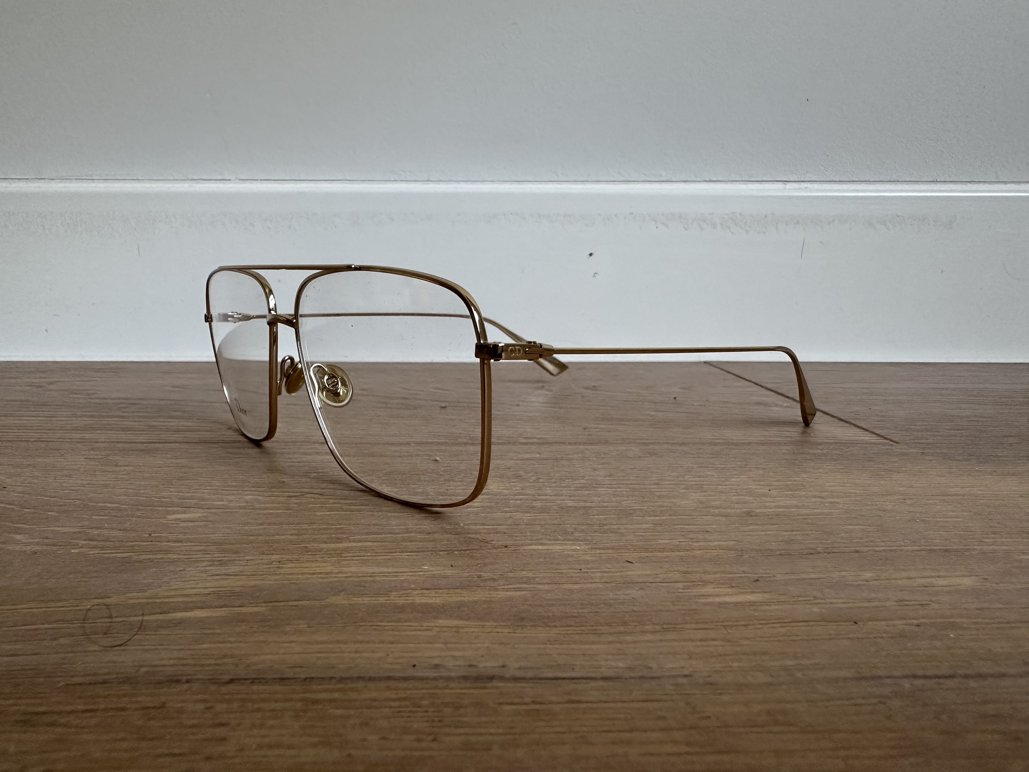 Dior Dior Vintage Gold Glasses J5G 145 57/13 Size ONE SIZE - 2 Thumbnail