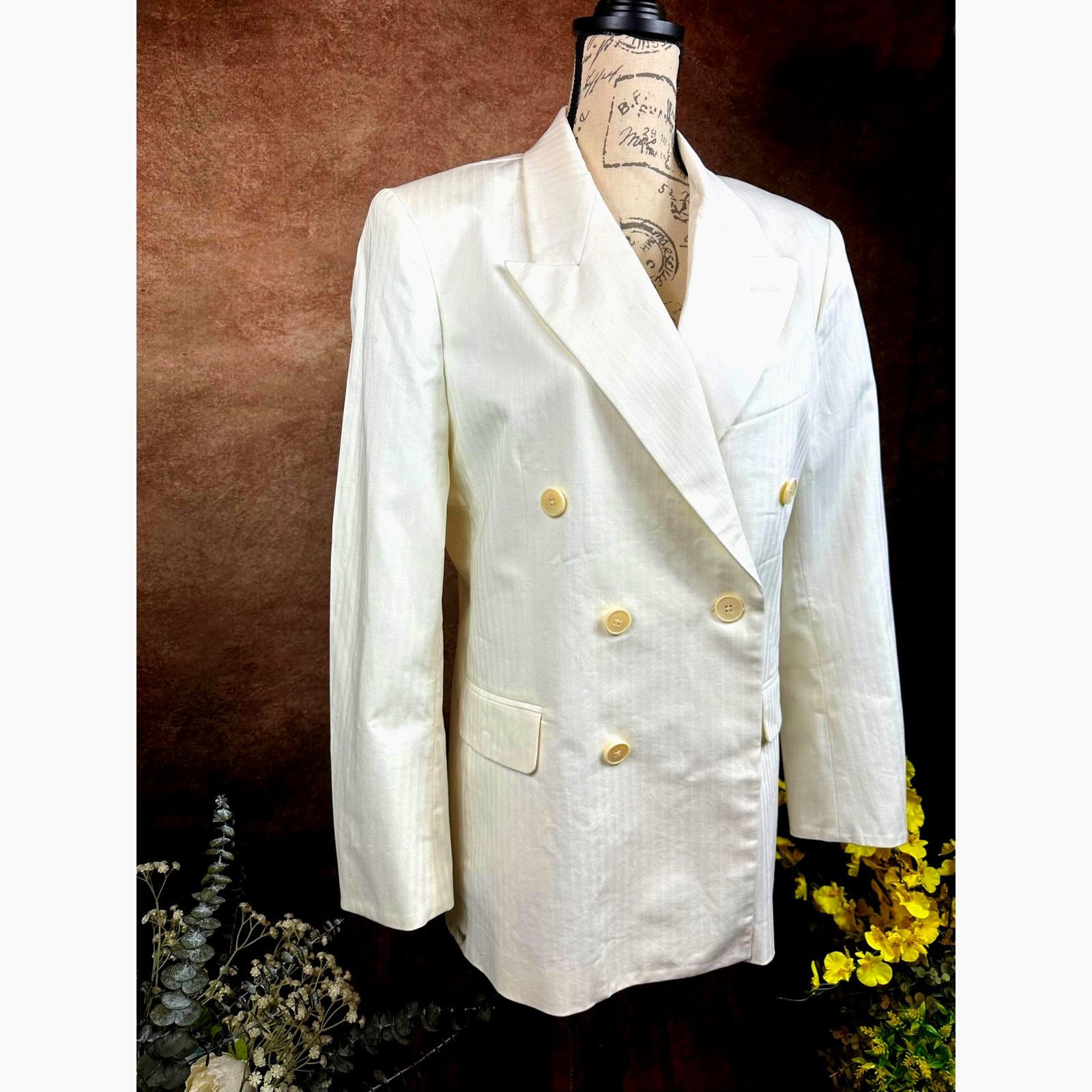 Zadig & Voltaire Zadig & Voltaire Vina Coton Blazer - Cream- size 40 (4) Size S / US 4 / IT 40 - 7 Thumbnail