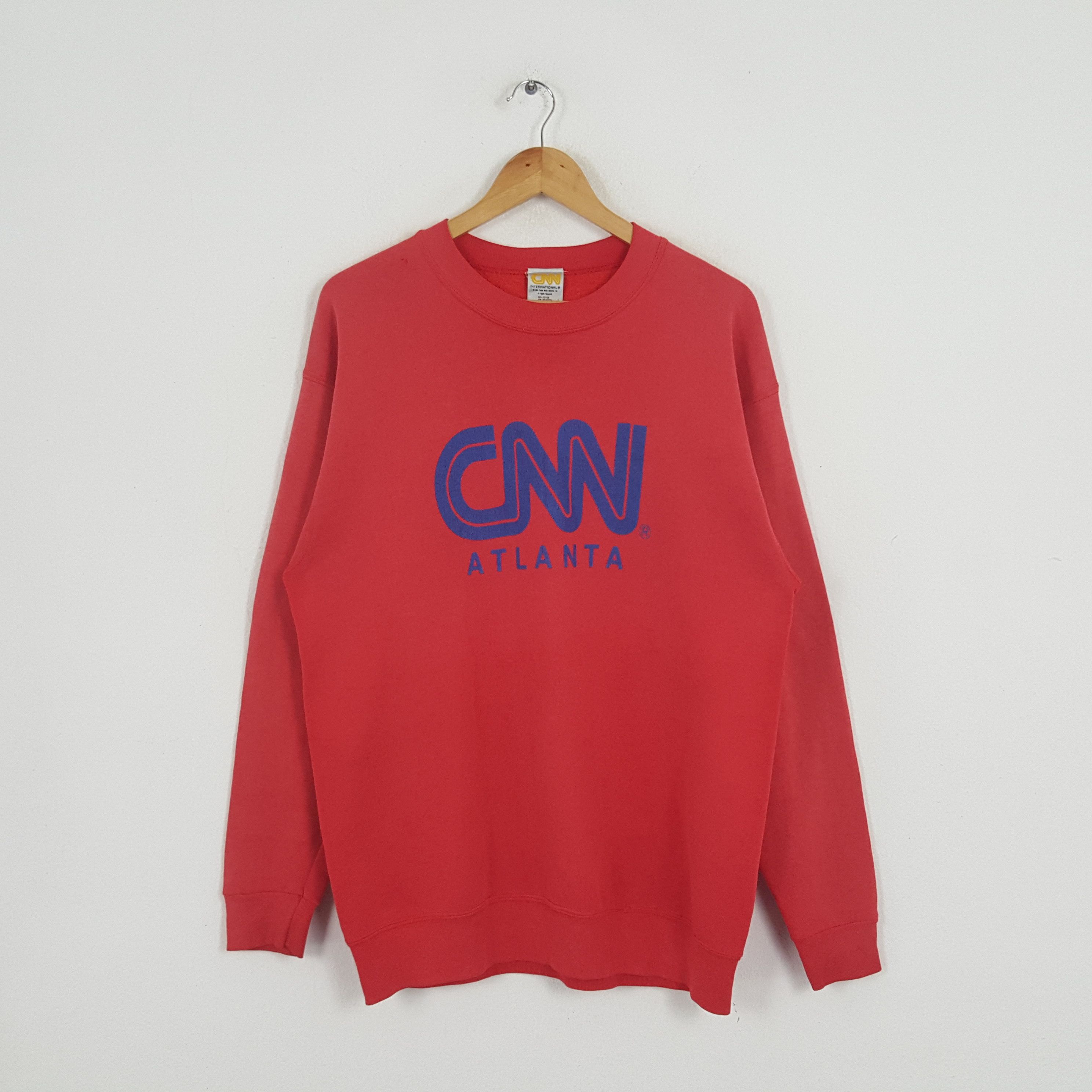 Vintage Vintage CNN Atlanta American Channel Television Sweatshirt Size US M / EU 48-50 / 2 - 1 Thumbnail