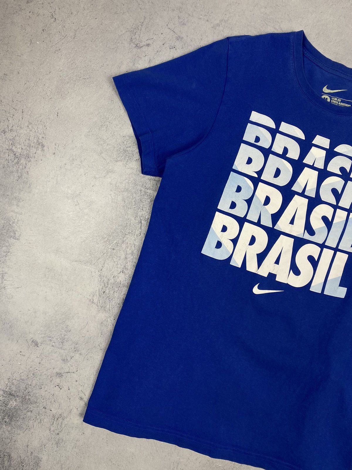 Nike Nike Brasil Streetwear Big Logo Y2K Tee Size US M / EU 48-50 / 2 - 2 Thumbnail