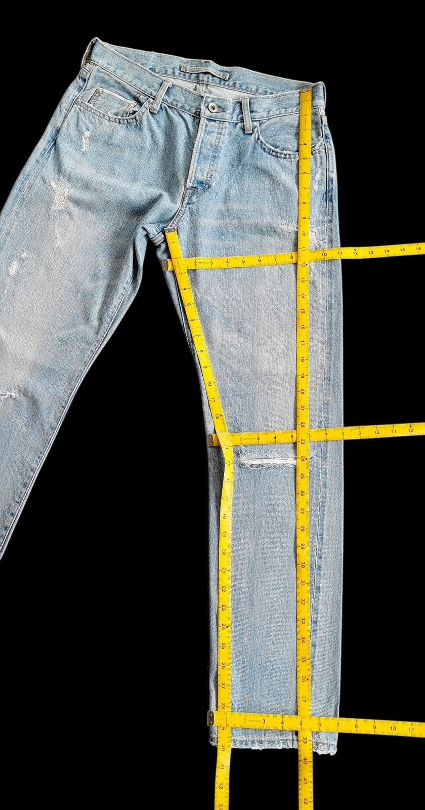 GOA GOA Selvedge Denim Distressed Size US 30 / EU 46 - 19 Thumbnail