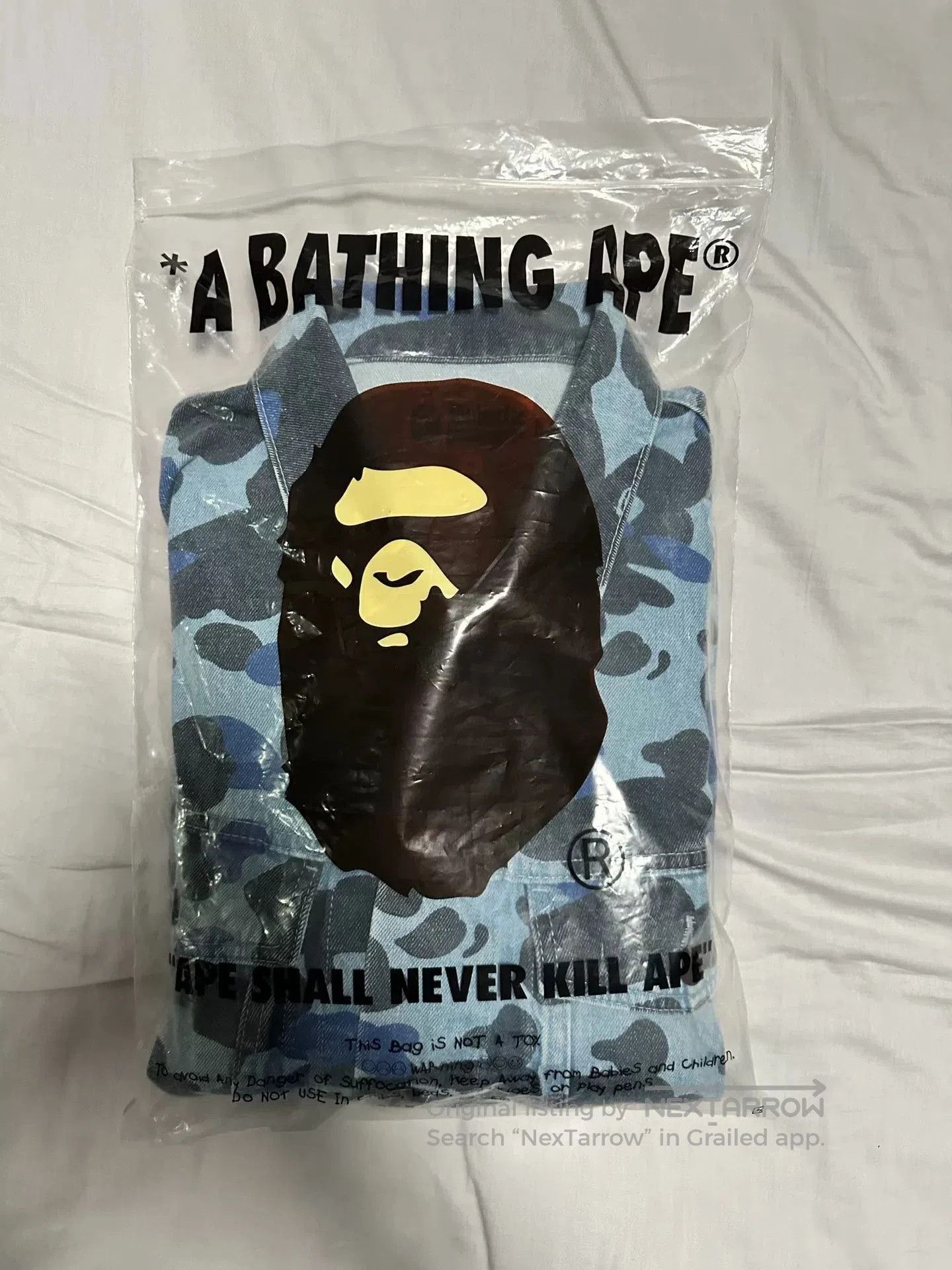 Bape BAPE Denim Jacket with Camo Lining. Size US M / EU 48-50 / 2 - 6 Thumbnail