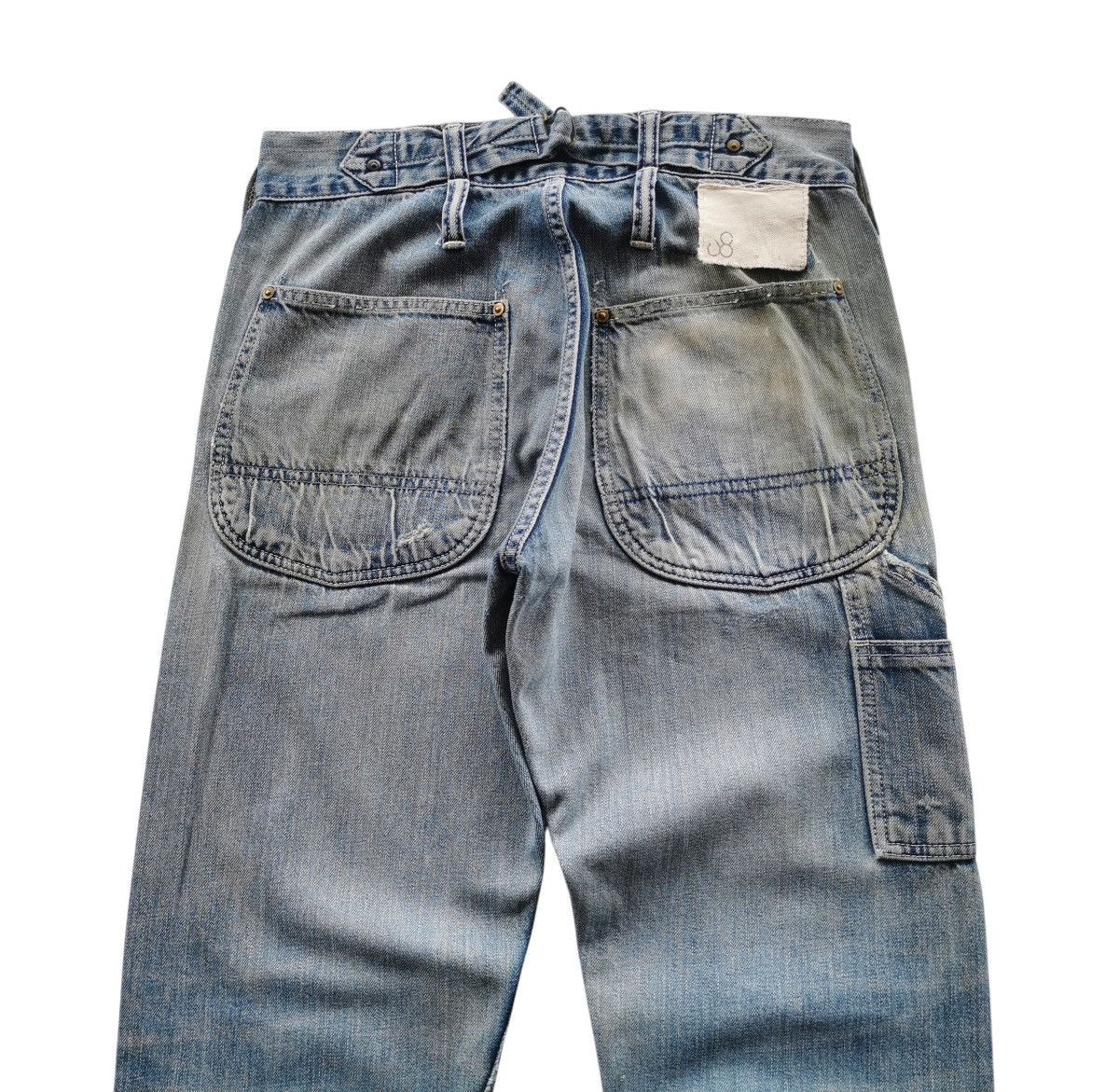 Johnbull Johnbull Suspenders Denim Selvedge Pants Work Button Size 30" / US 8 / IT 44 - 9 Thumbnail