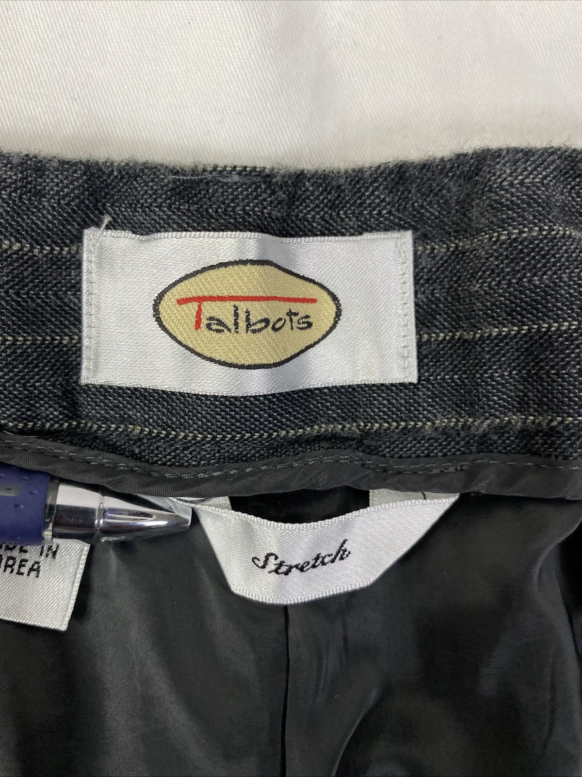 Talbots Talbots Gray Pinstripe Women's Dress Wool Pants Career Sz 18 Size 40" / US 18 - 4 Thumbnail