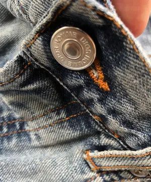 Dior SS04 Dior Honeycomb Glitter Distressed Jeans Hedi Slimane Size US 31 - 13 Thumbnail