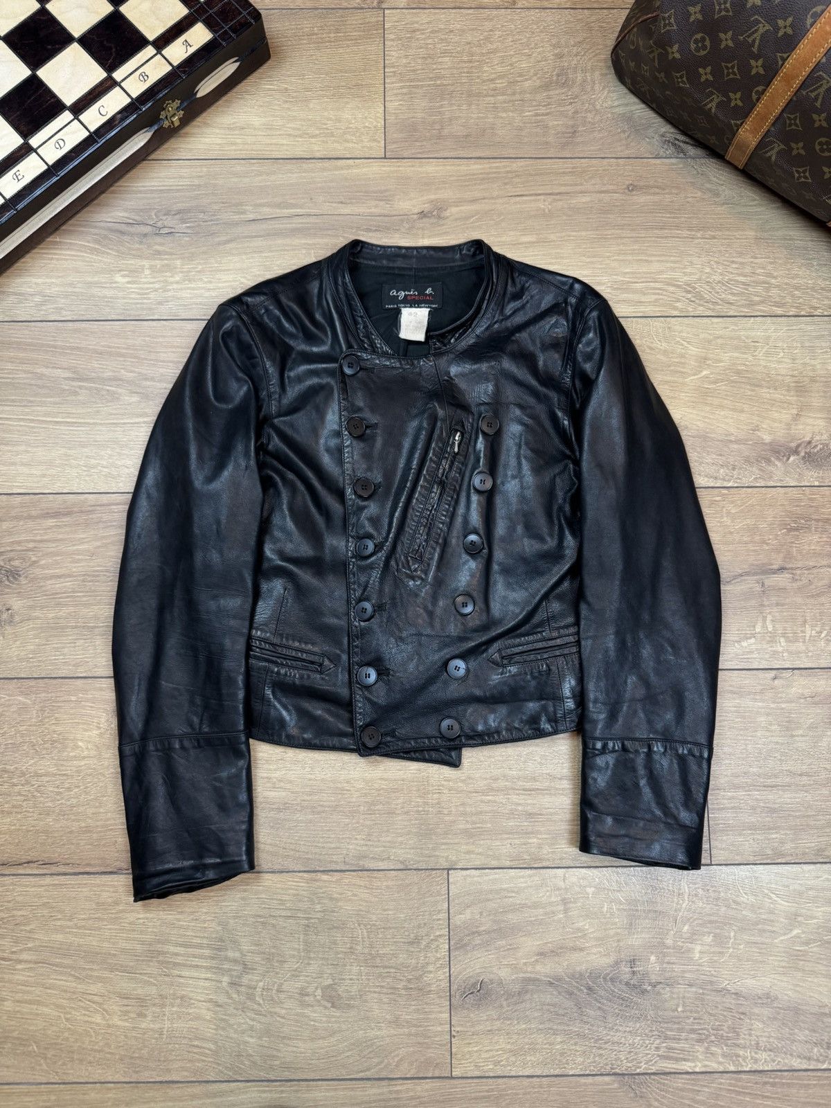 agnes b. Leather jacket Agnes B. Paris original luxury rare item Size M / US 6-8 / IT 42-44 - 1 Thumbnail